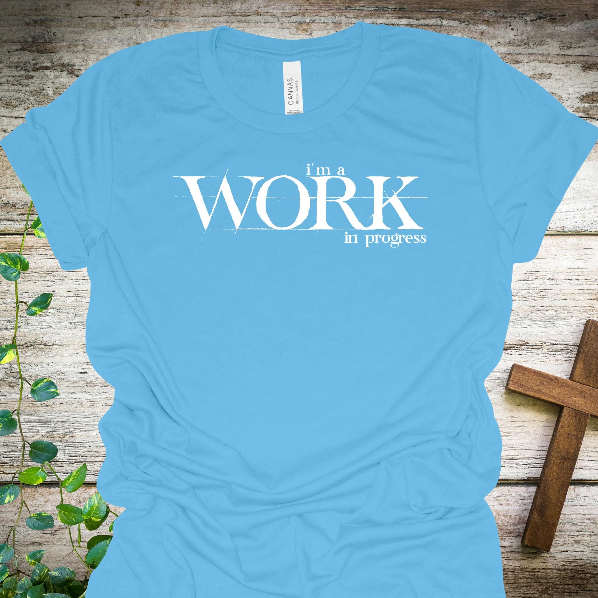 Work in Progress Christian T-Shirt from Lewey’s Merch