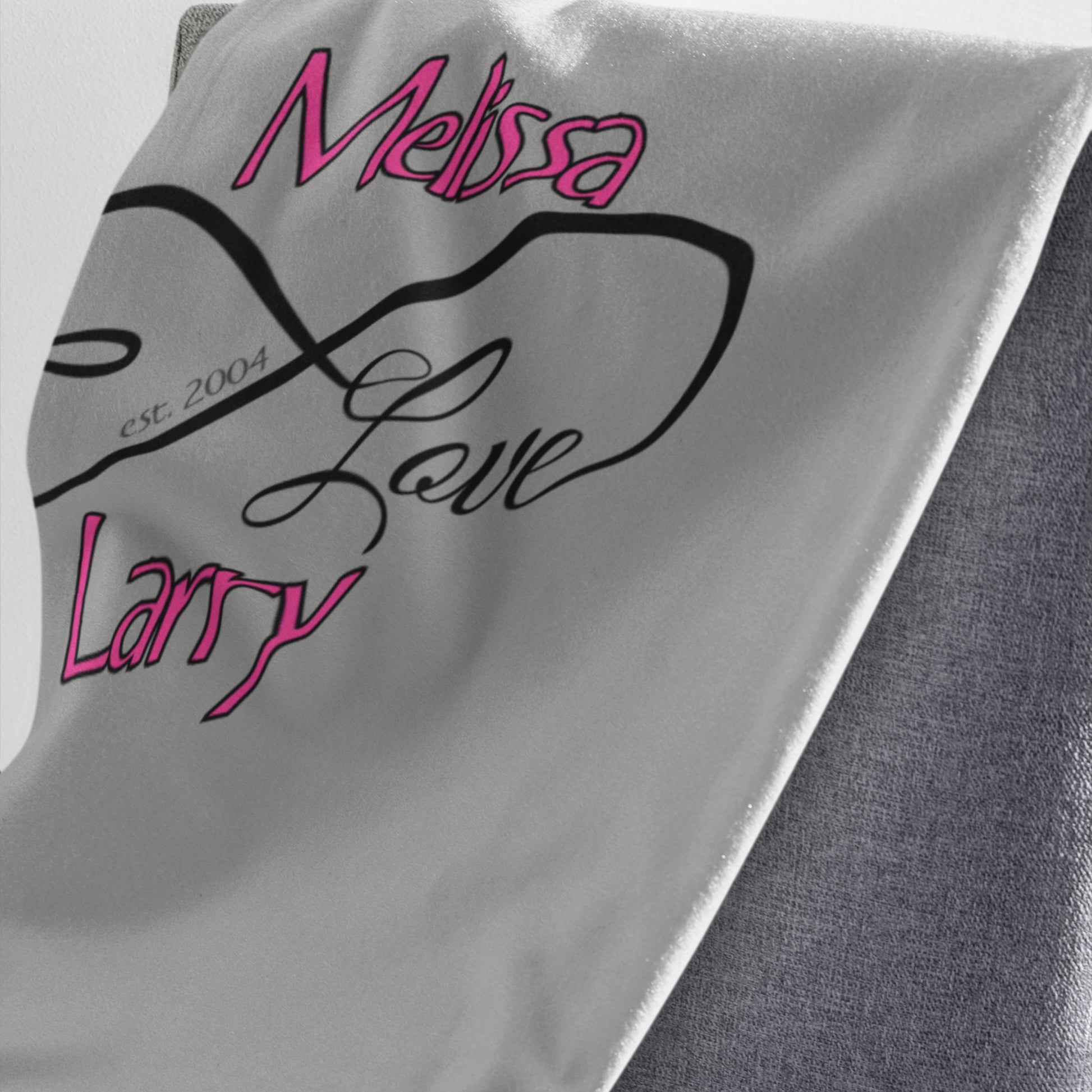 Custom Infinity Sherpa Blanket for Couples from Lewey's Merch