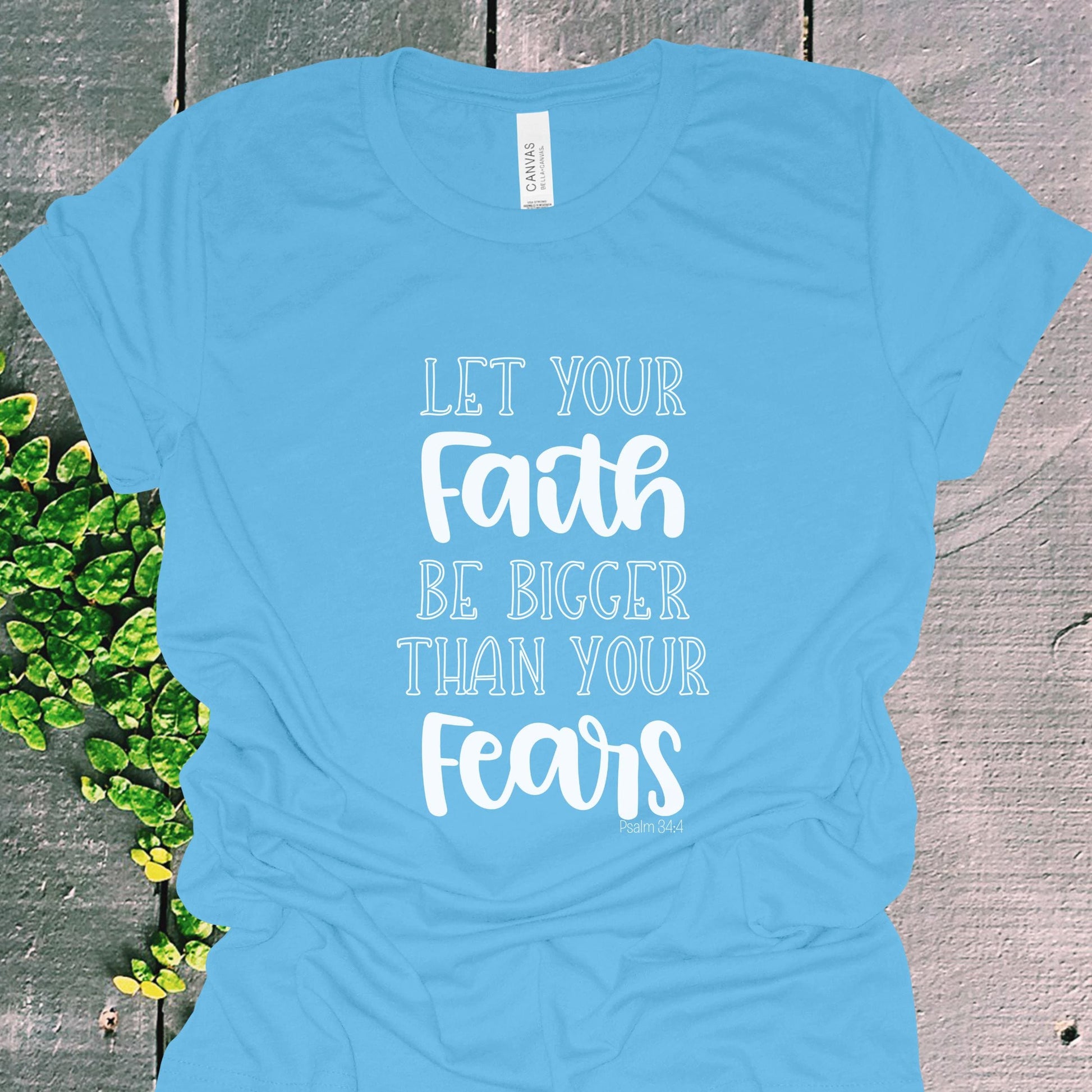 Faith Over Fears Christian Graphic Tee from Lewey’s Merch
