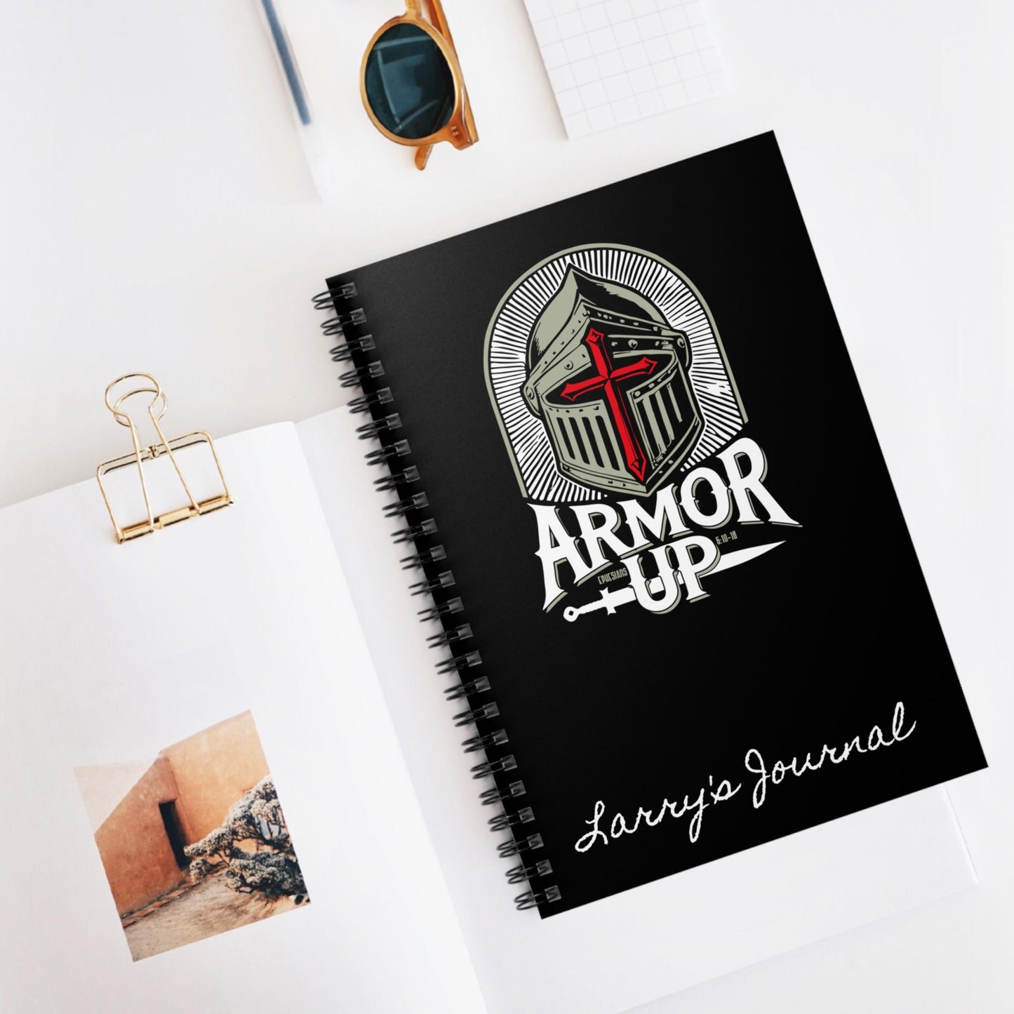 Armor Up Personalized Christian Journal from Lewey's Merch