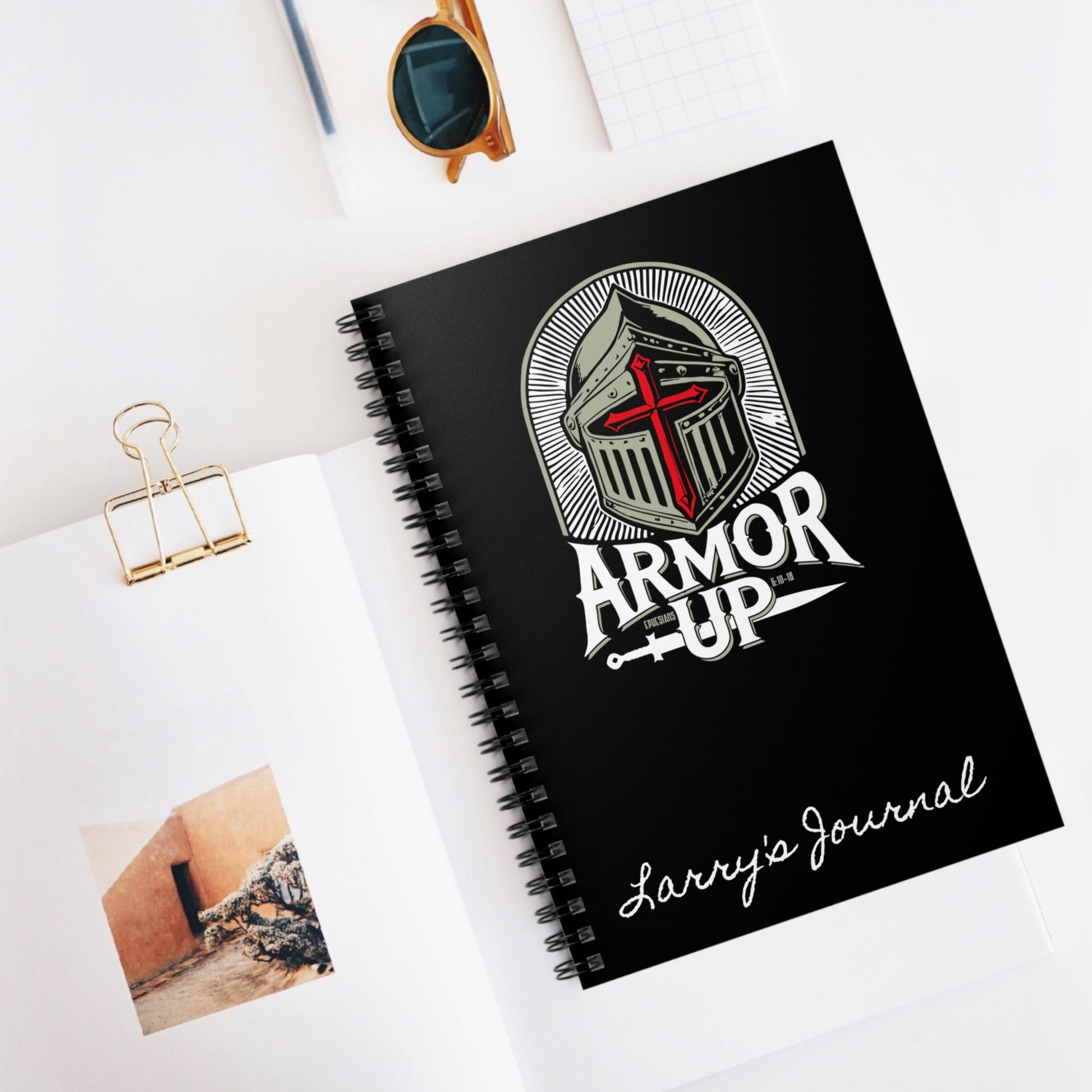 Armor Up Personalized Christian Journal from Lewey's Merch