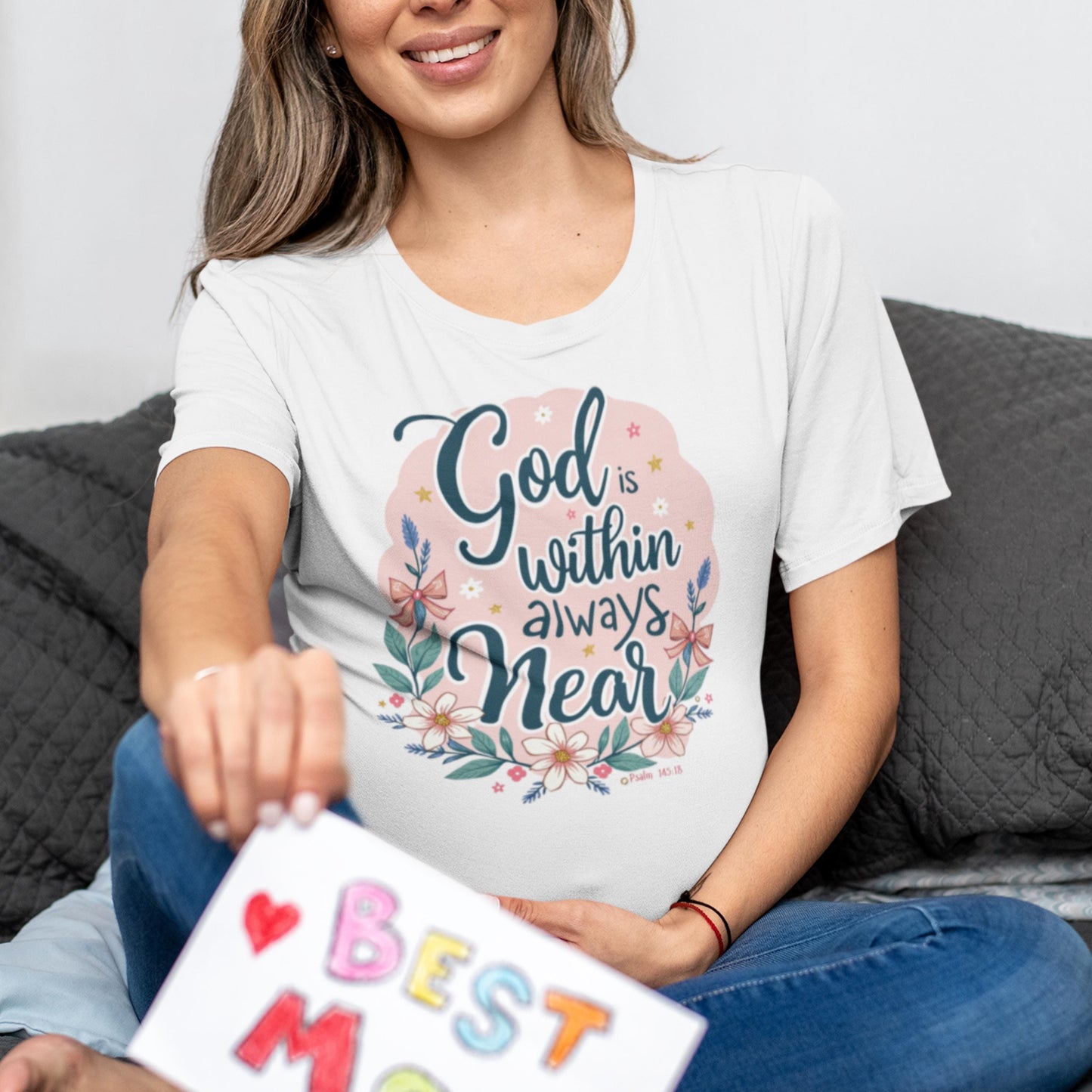 God Is Within Always Near Christian T-Shirt from Lewey’s Merch