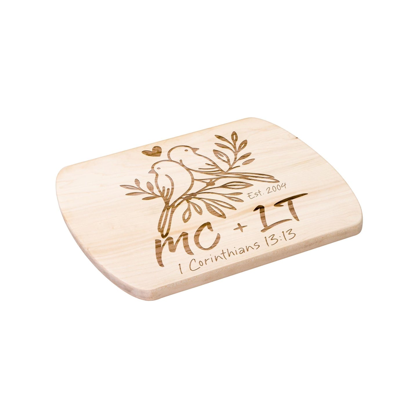 Love Birds Personalized Cutting Board from Lewey's Merch