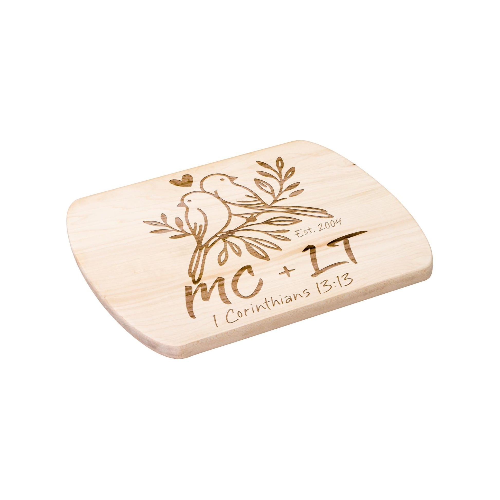 Love Birds Personalized Cutting Board from Lewey's Merch