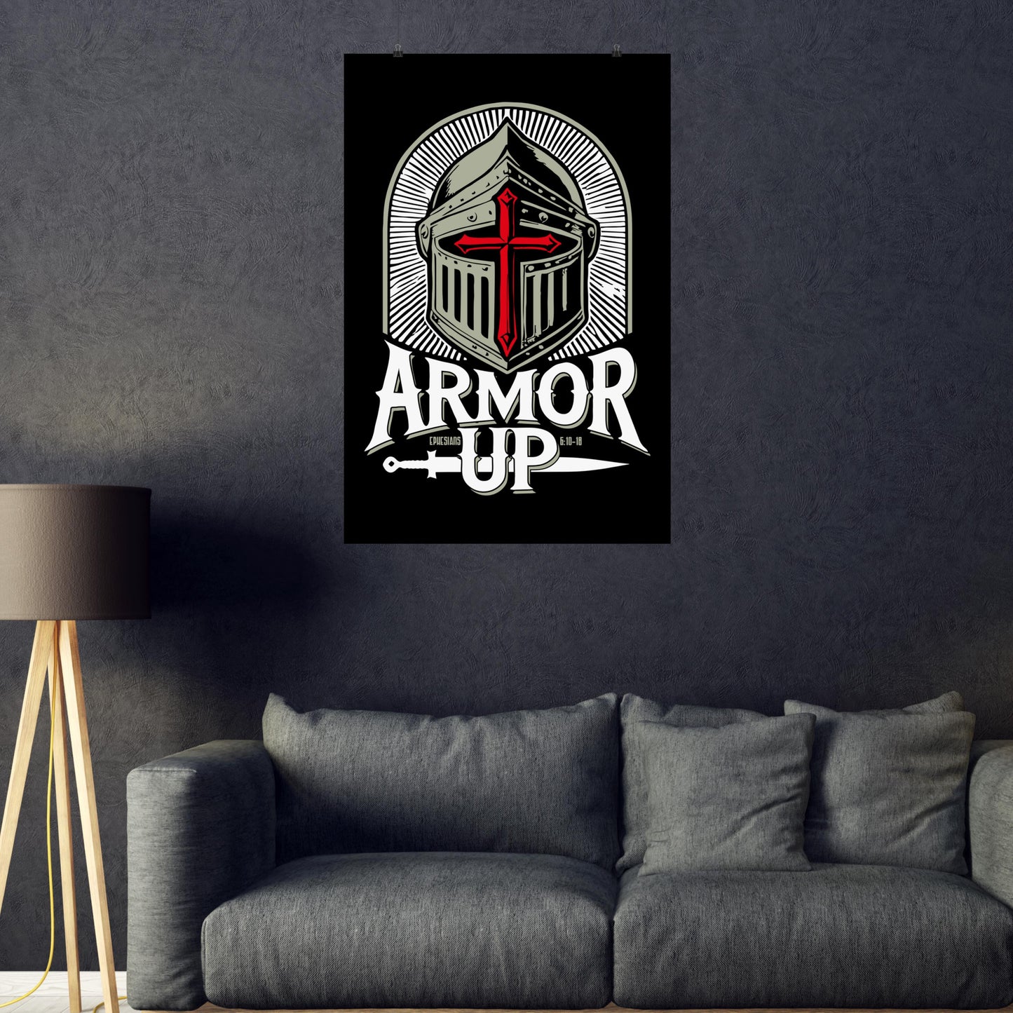 Armor Up Ephesians 6 Christian Poster from Lewey's Merch