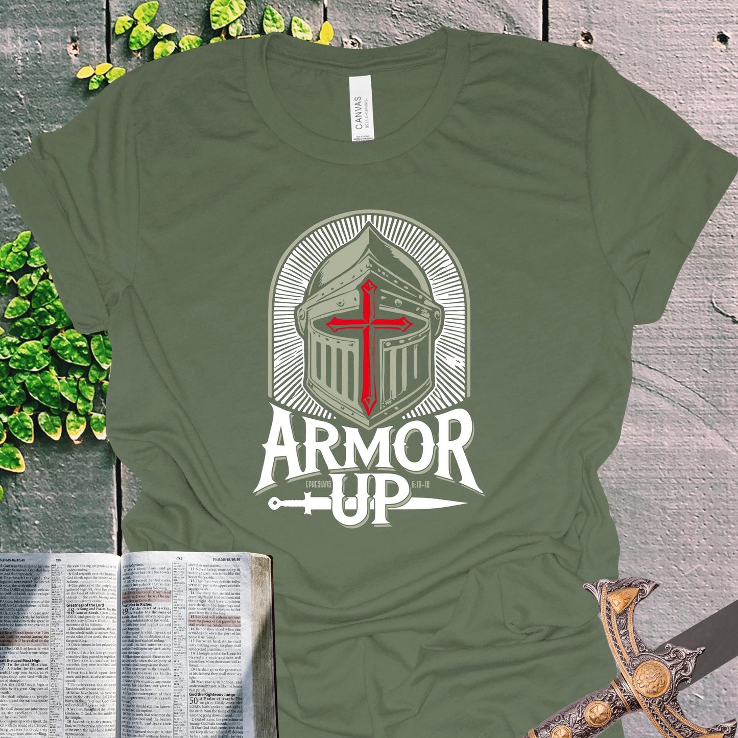 Armor of God Christian T-Shirt from Lewey’s Merch
