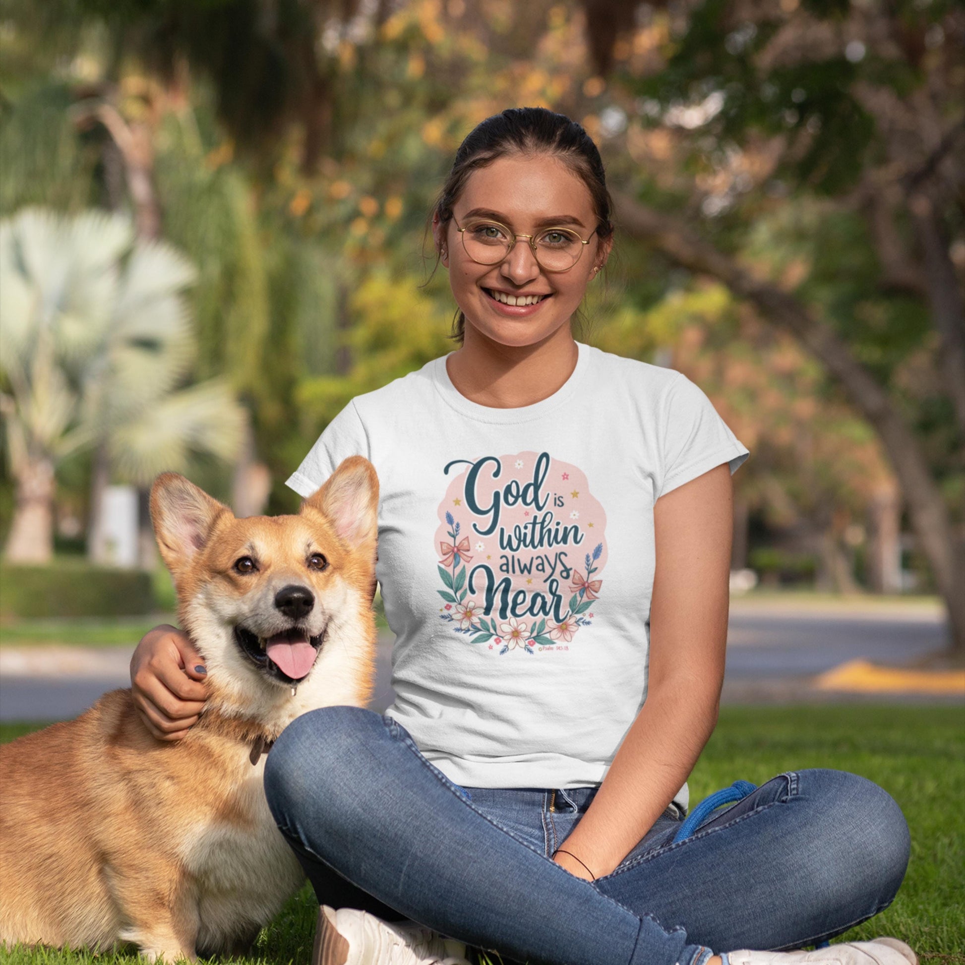 God Is Within Always Near Christian T-Shirt from Lewey’s Merch
