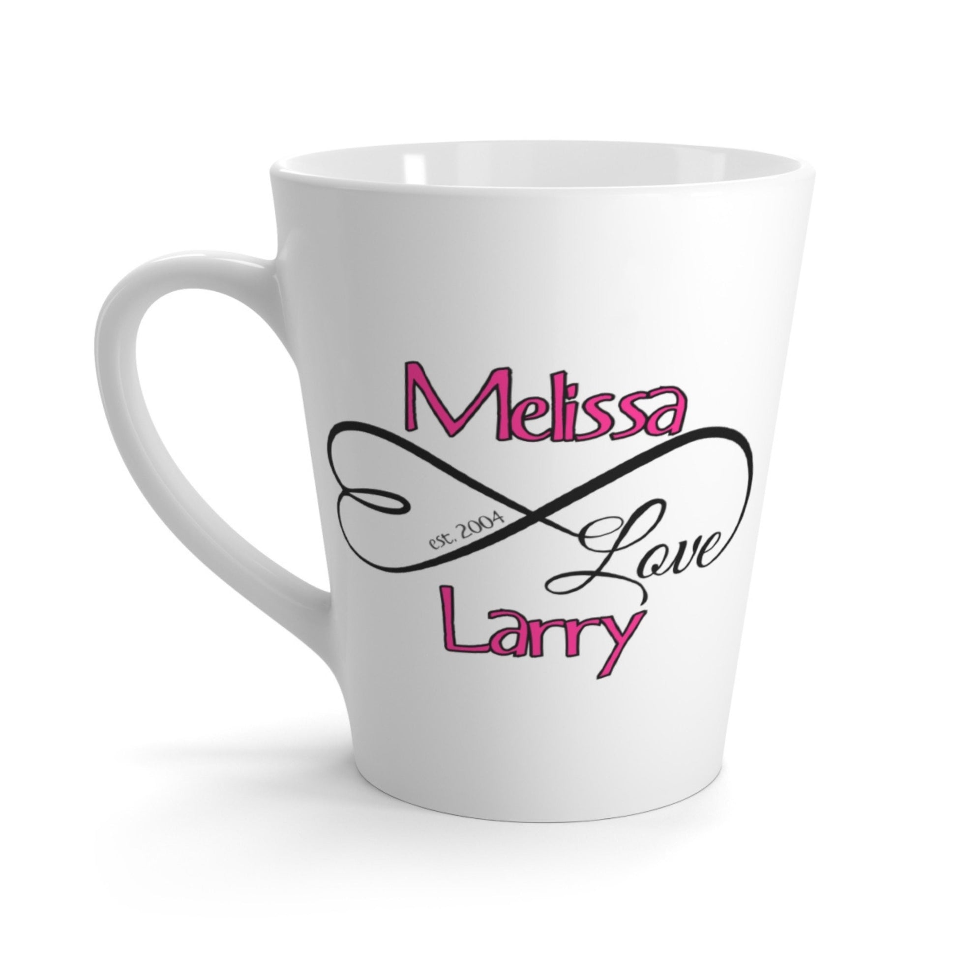 Personalized Infinity Love Anniversary Mug from Lewey's Merch