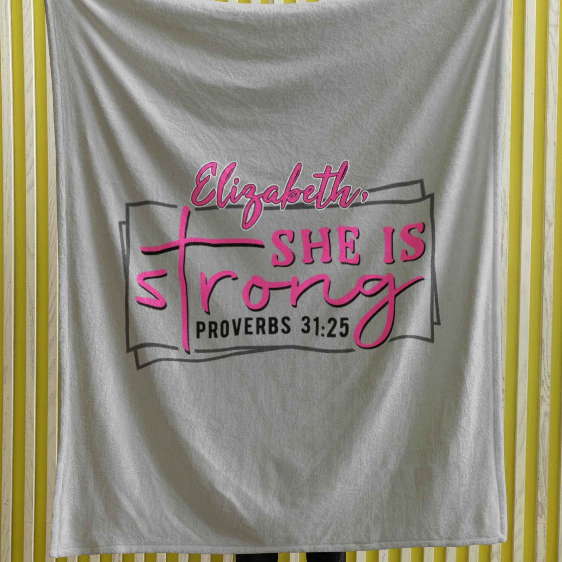 Personalized Proverbs 31 Christian Blanket from Lewey's Merch