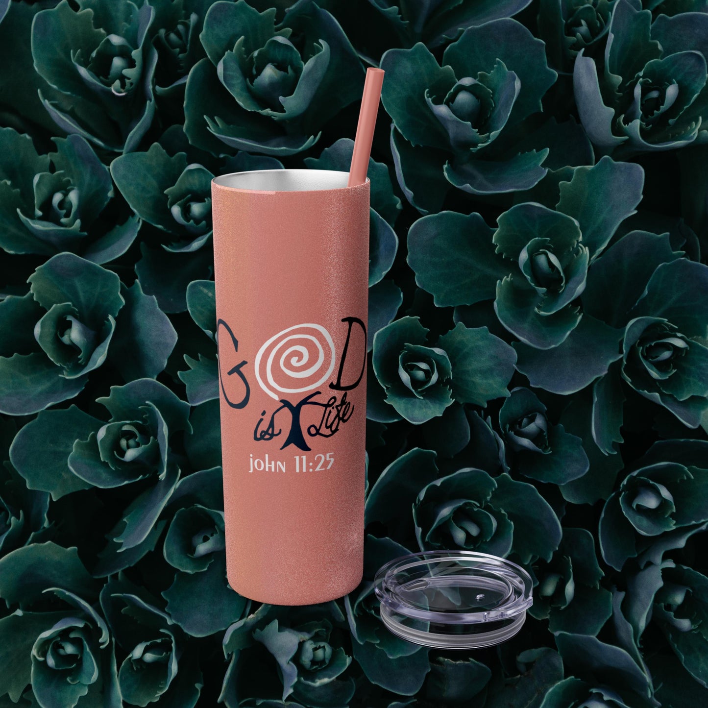 Inspirational Christian 20oz Skinny Tumbler from Lewey's Merch