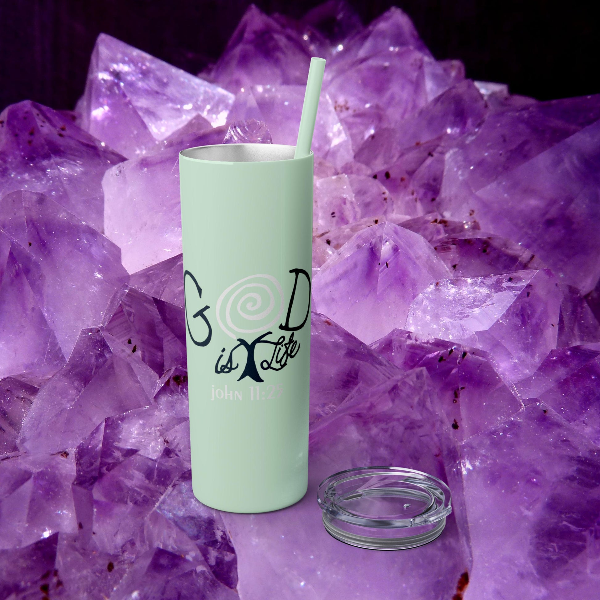 Inspirational Christian 20oz Skinny Tumbler from Lewey's Merch