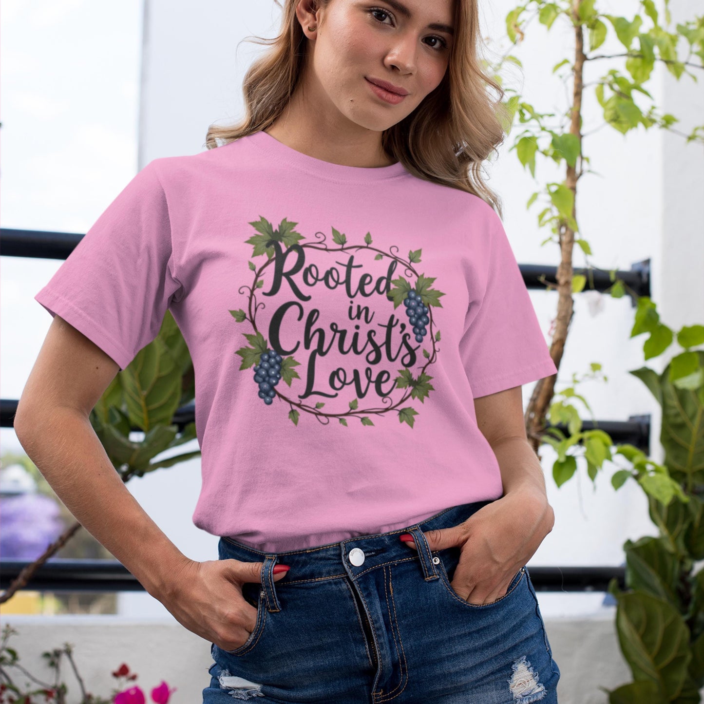 Rooted in Christ’s Love Comfort Colors T-Shirt from Lewey’s Merch