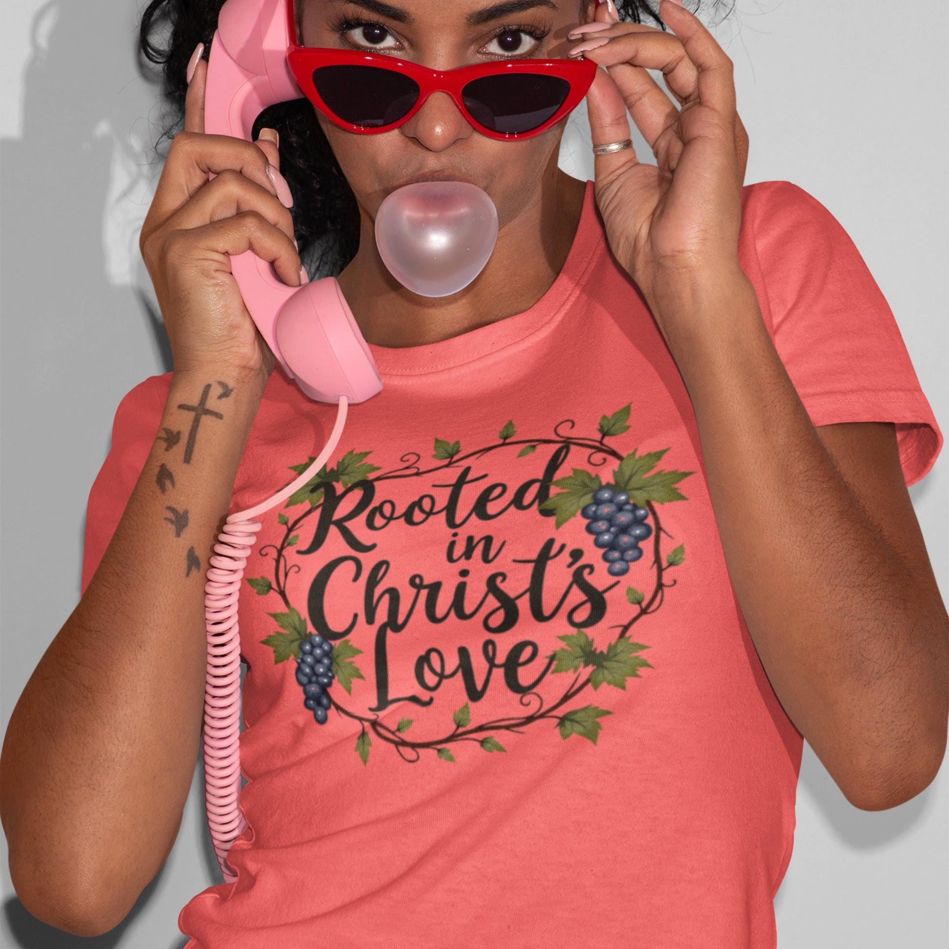 Rooted in Christ’s Love Comfort Colors T-Shirt from Lewey’s Merch