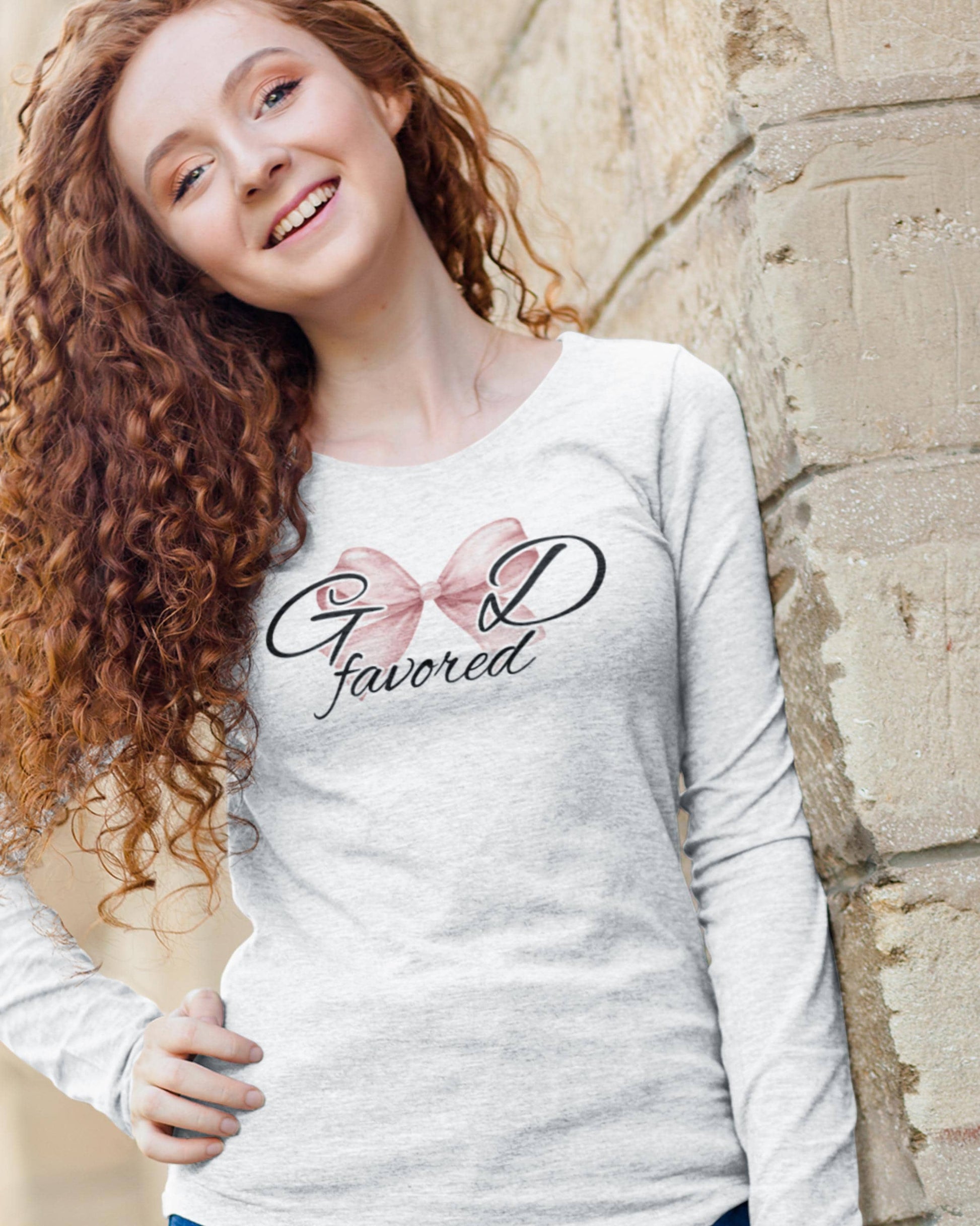 God Favored Christian long sleeve shirt from Lewey’s Merch