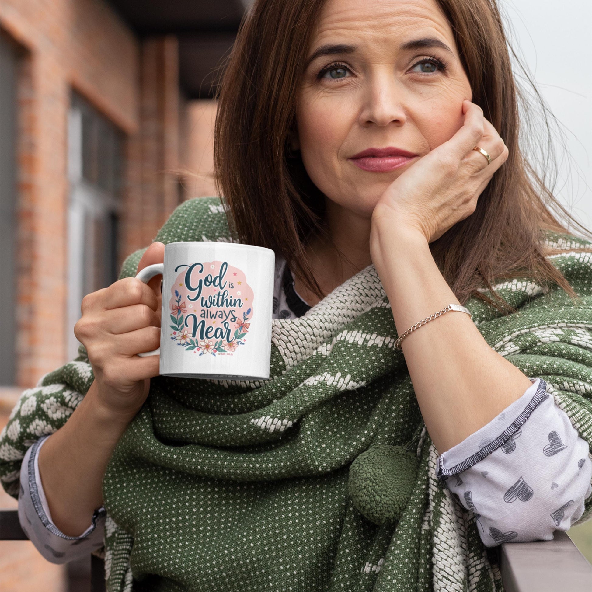 Personalized God Is Within Christian Mug from Lewey's Merch