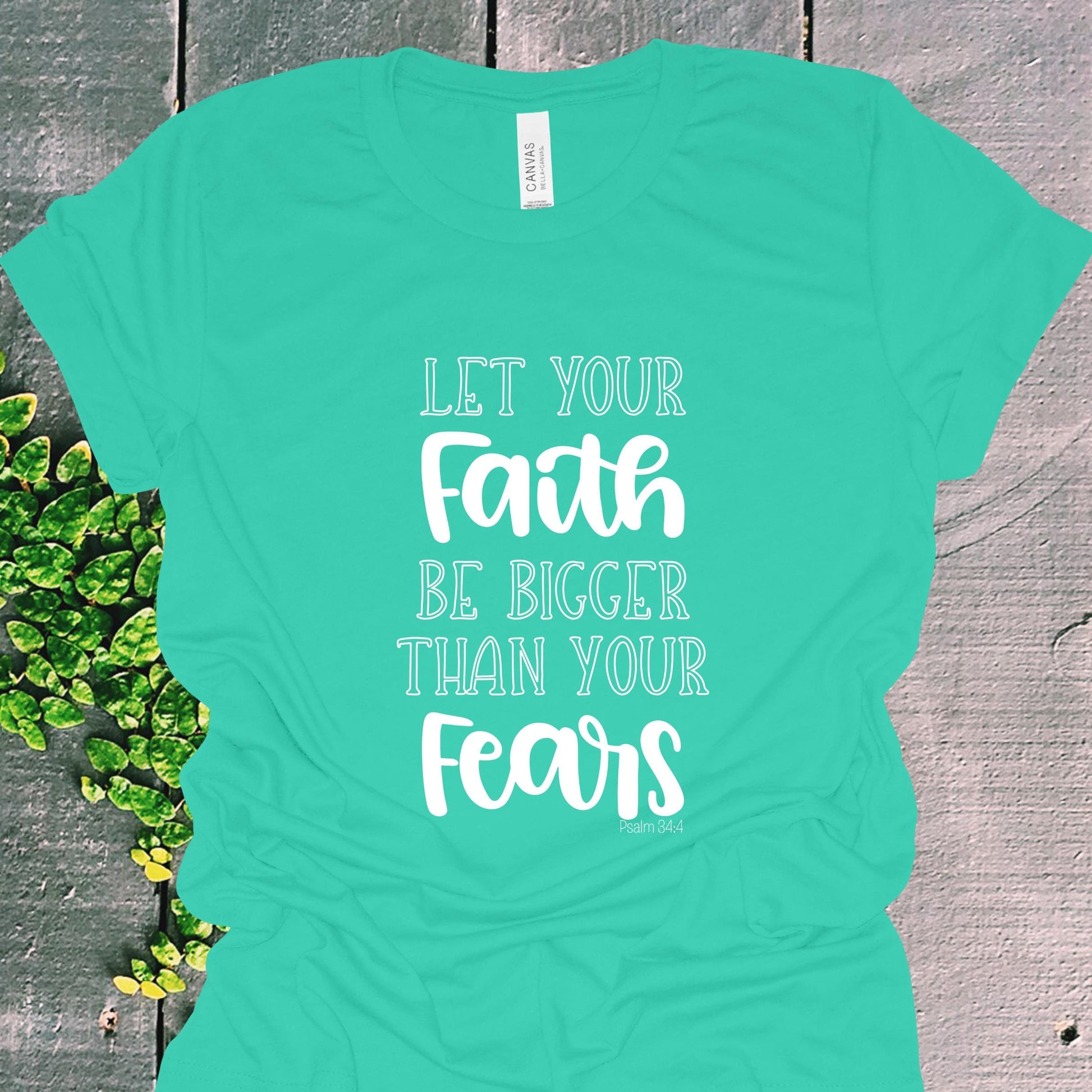 Faith Over Fears Christian Graphic Tee from Lewey’s Merch