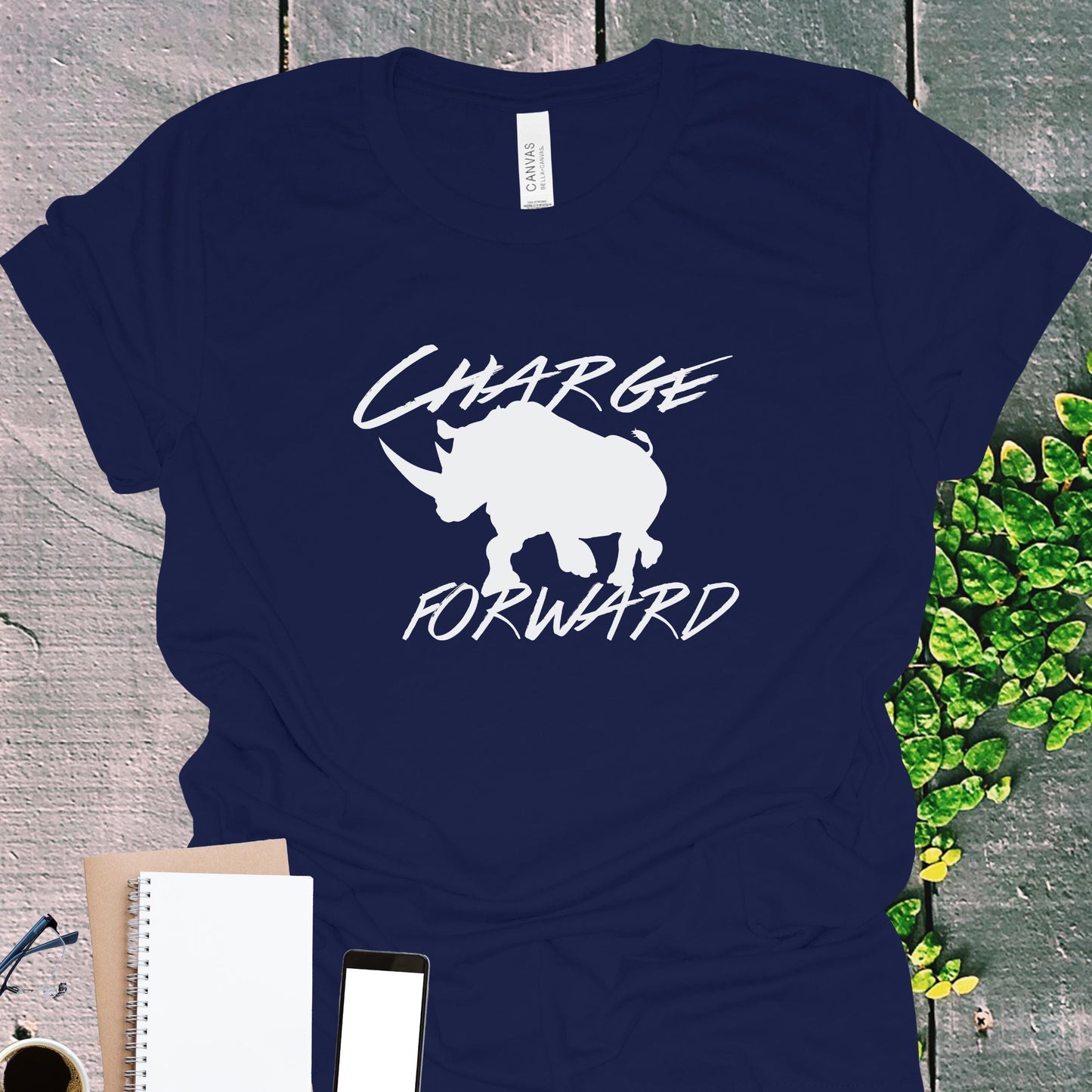 Rhino Charge Strength Graphic T-Shirt from Lewey's Merch