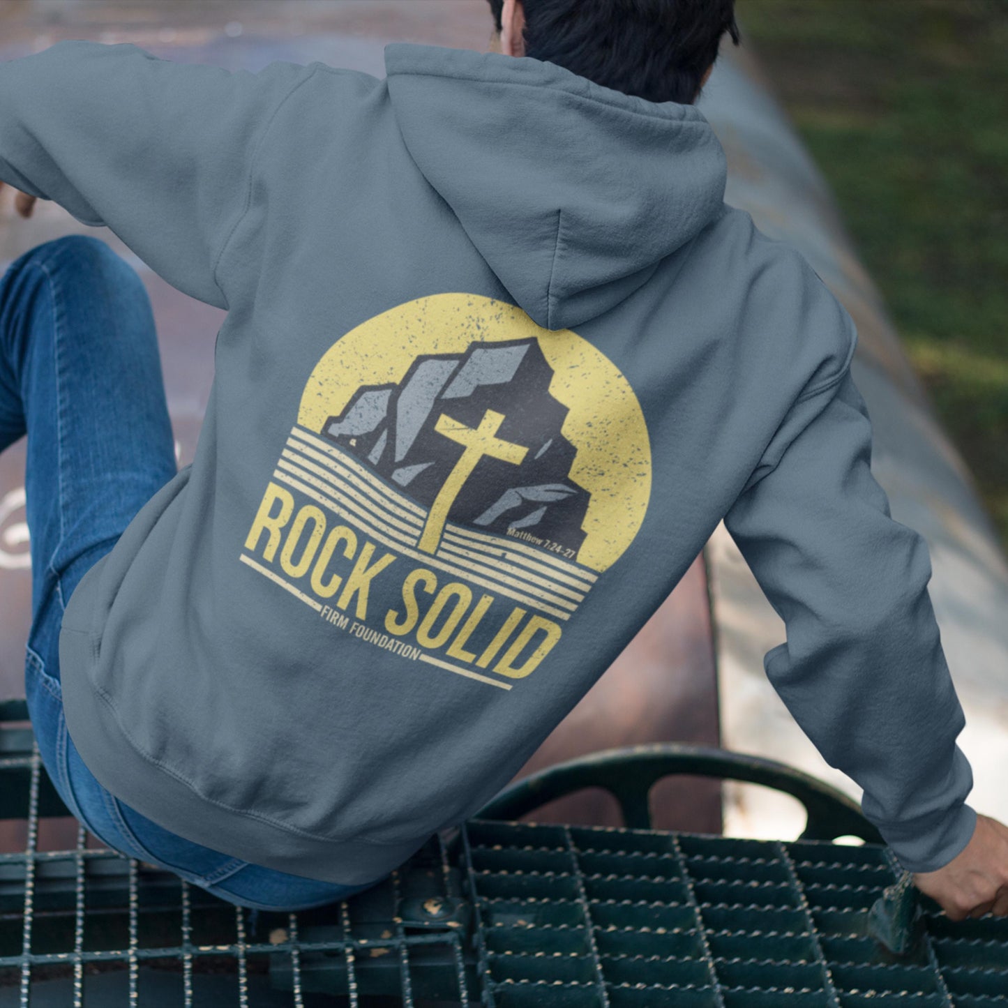 Rock Solid Christian Hoodie from Lewey’s Merch