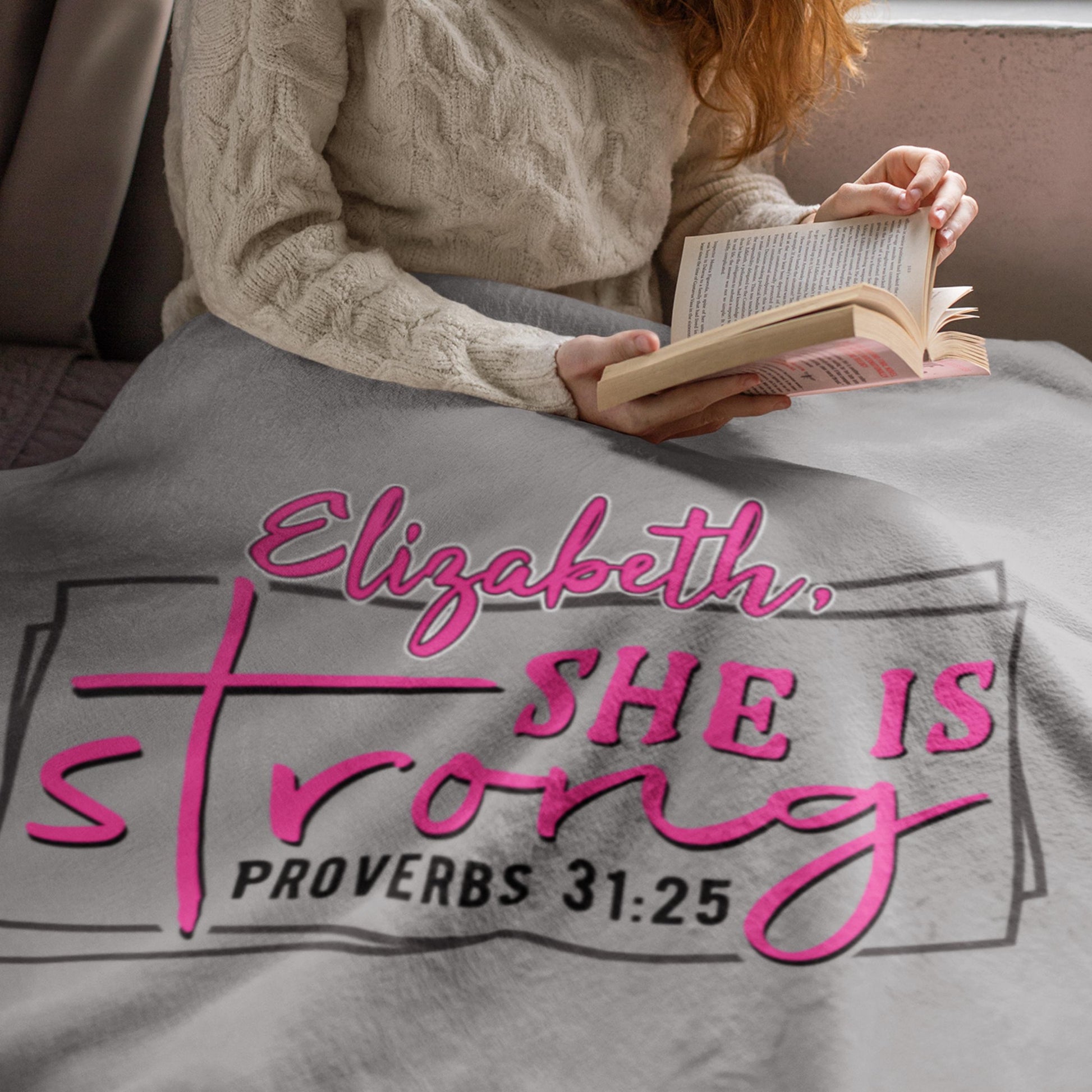 Personalized Proverbs 31 Christian Blanket from Lewey's Merch