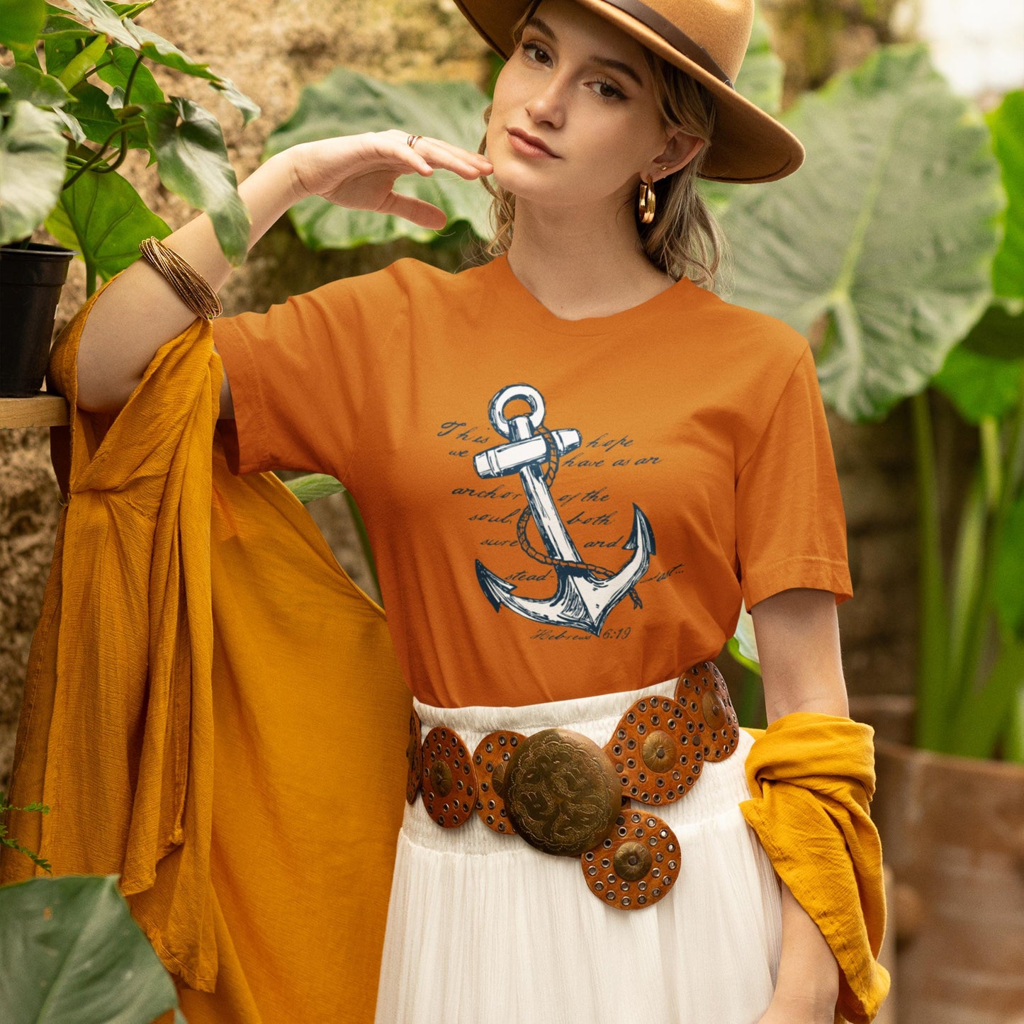The Hope We Have Hebrews 6:19 Christian T-Shirt from Lewey’s Merch