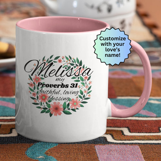 Personalized Proverbs 31 Christian Mug from Lewey's Merch
