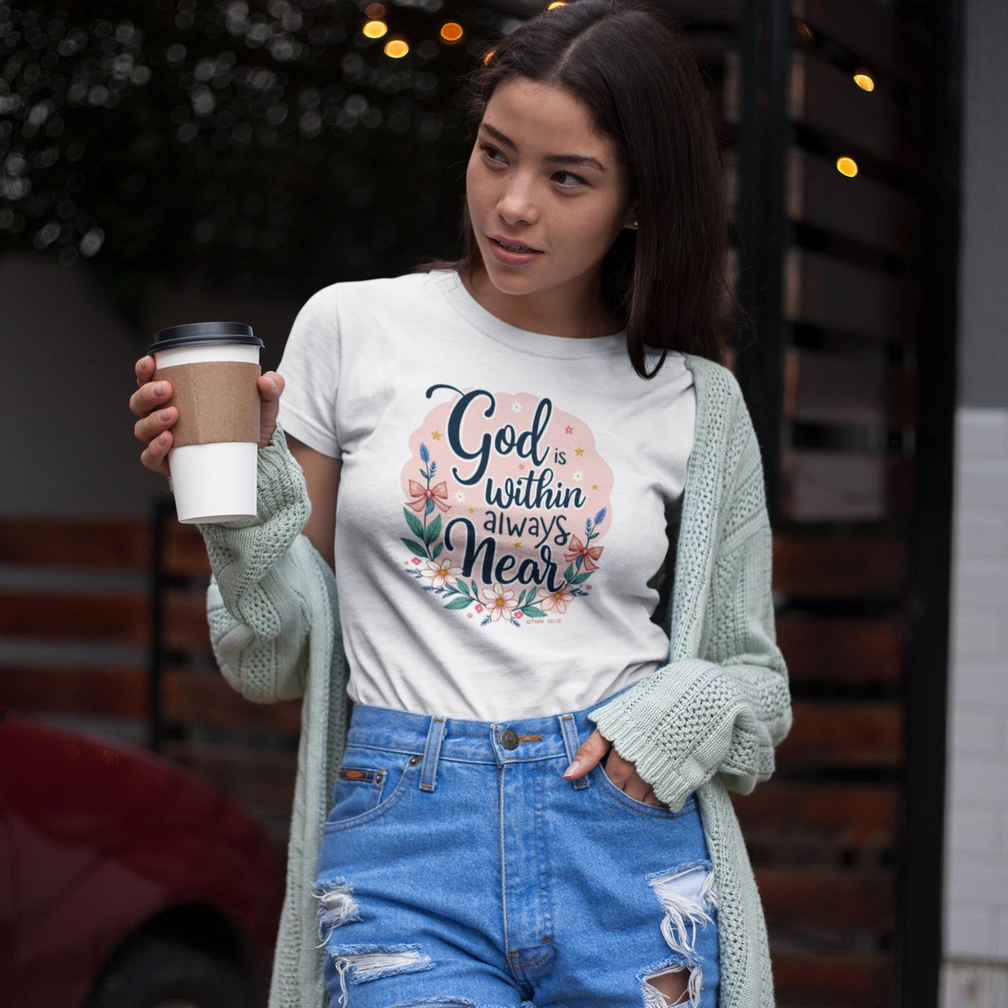 God Is Within Always Near Christian T-Shirt from Lewey’s Merch