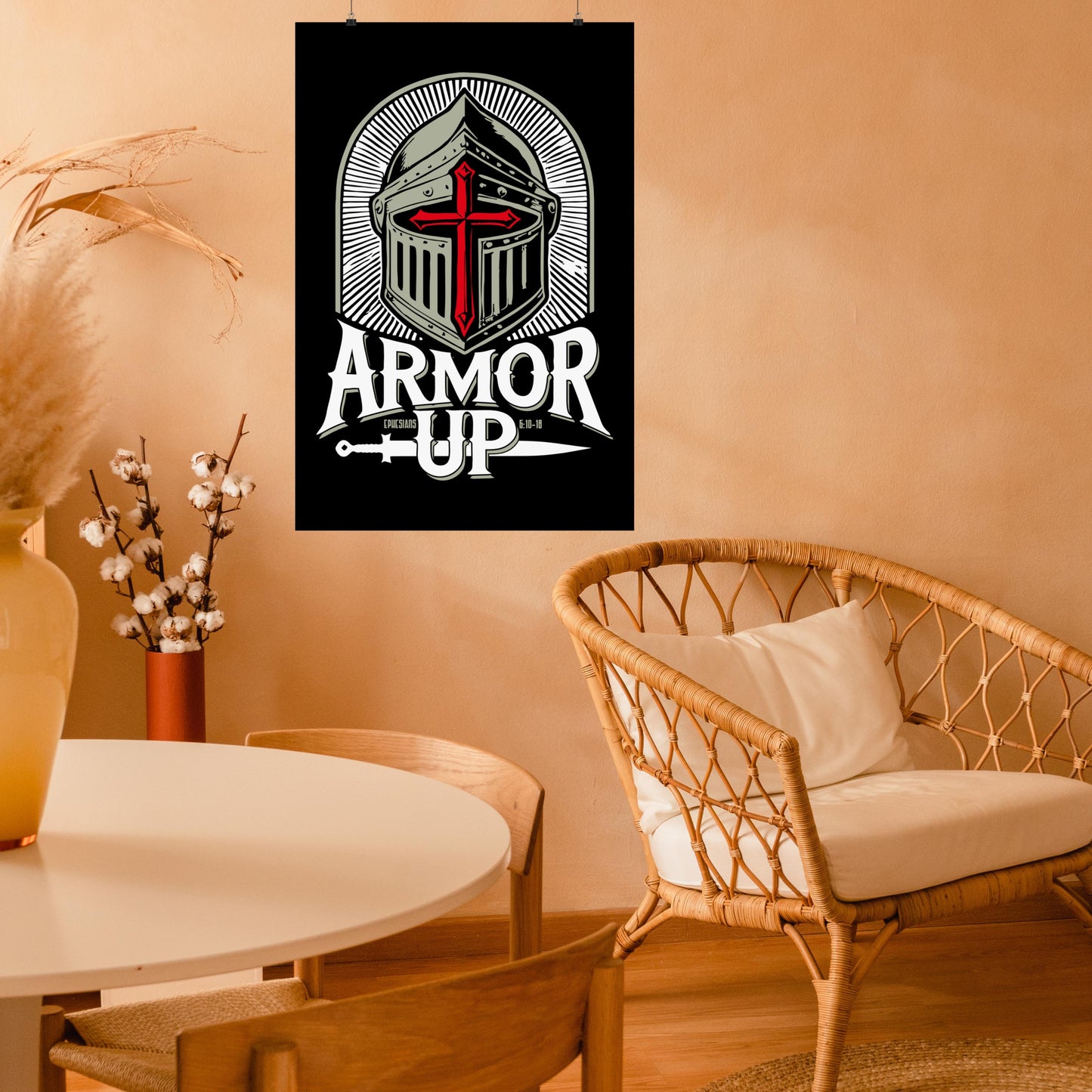 Armor Up Ephesians 6 Christian Poster from Lewey's Merch