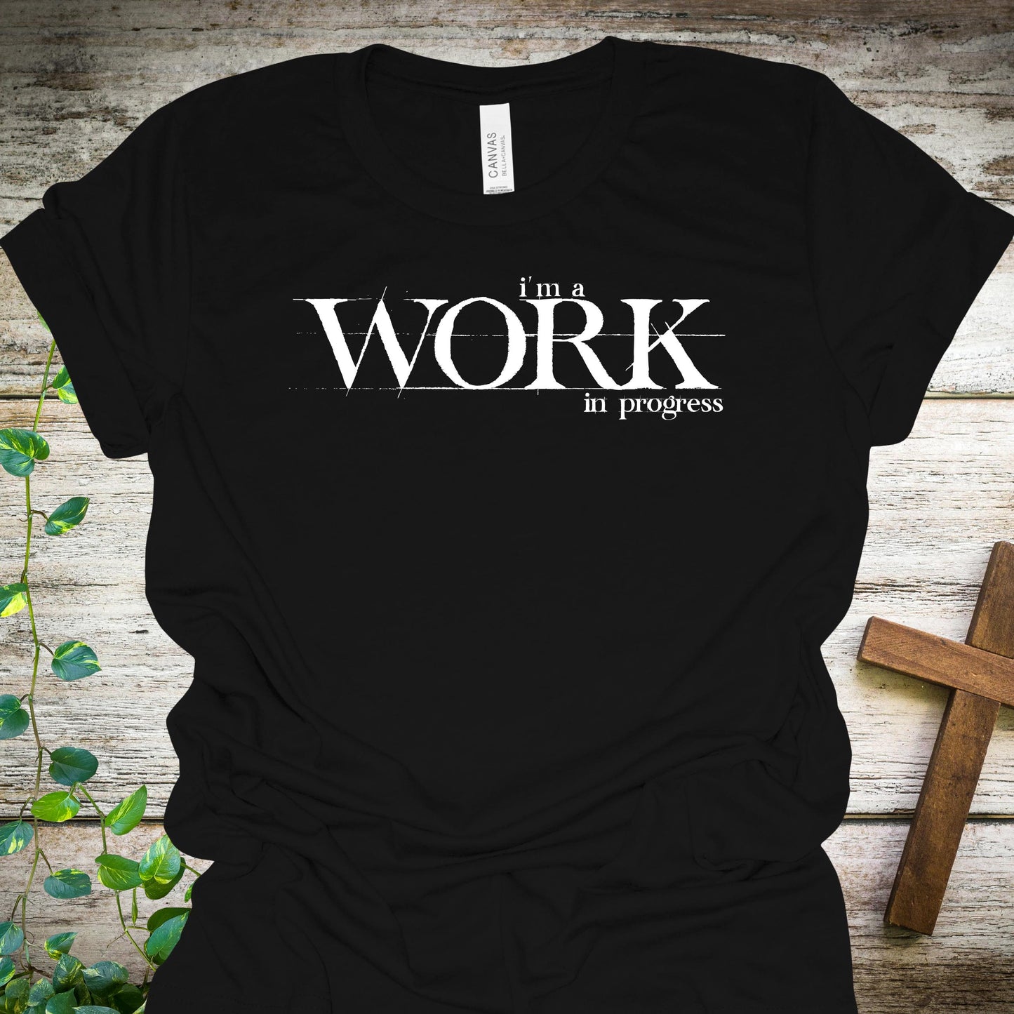 Work in Progress Christian T-Shirt from Lewey’s Merch