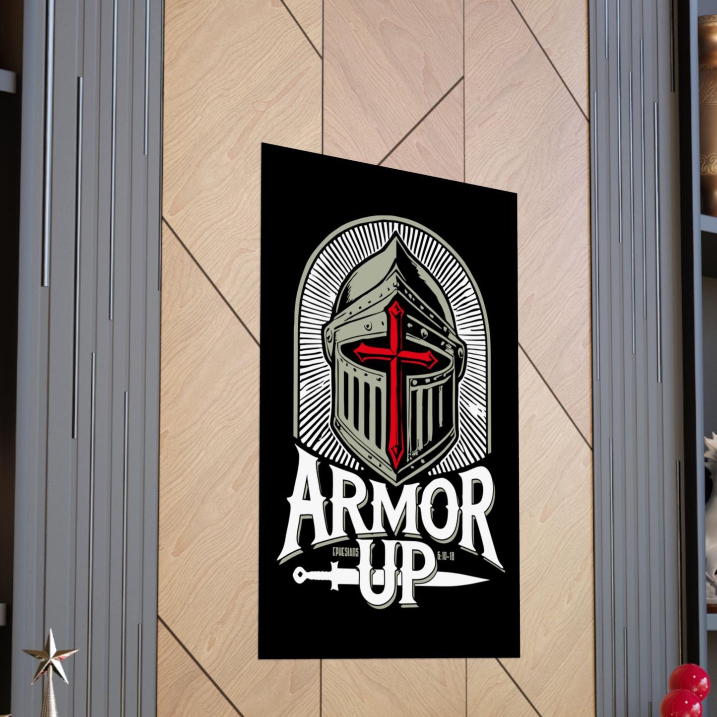 Armor Up Ephesians 6 Christian Poster from Lewey's Merch