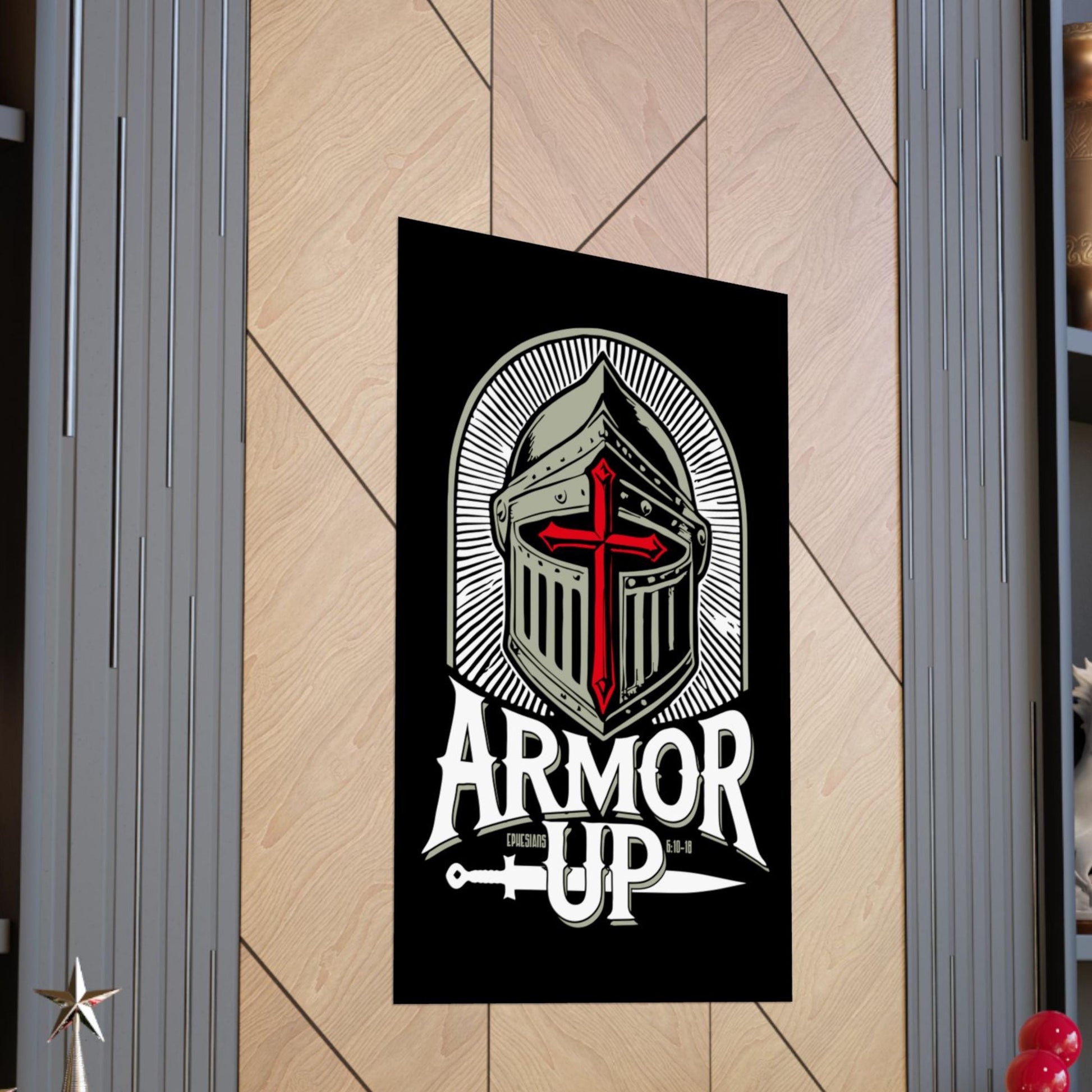 Armor Up Ephesians 6 Christian Poster from Lewey's Merch