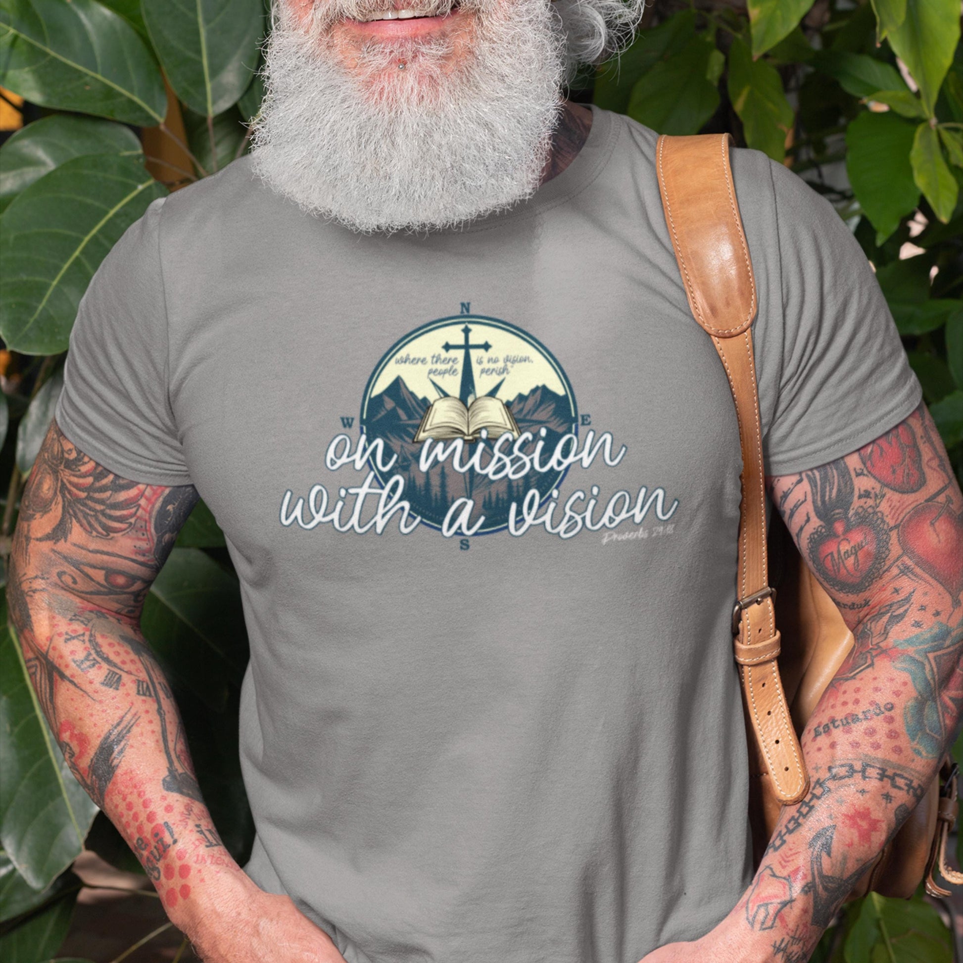On Mission With a Vision Christian T-shirt from Lewey’s Merch
