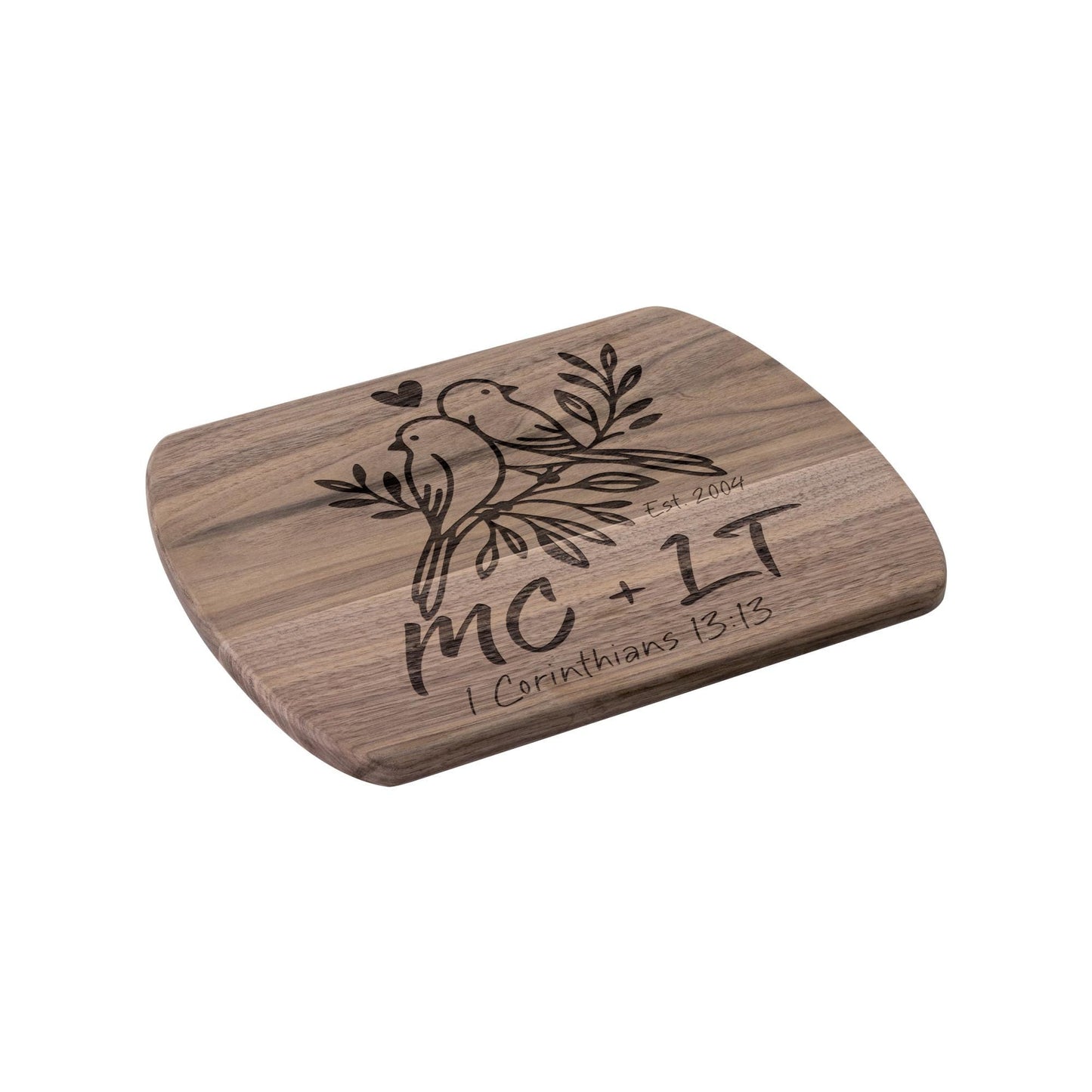 Love Birds Personalized Cutting Board from Lewey's Merch