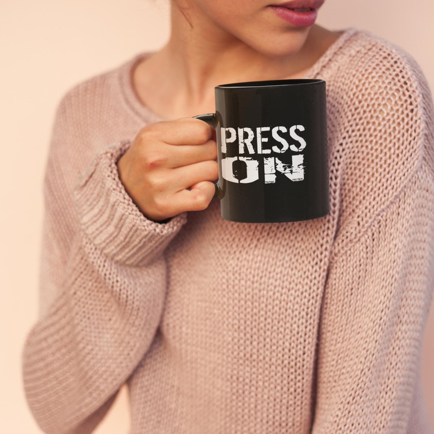 Press On Philippians 3:14 Christian Mug from Lewey's Merch