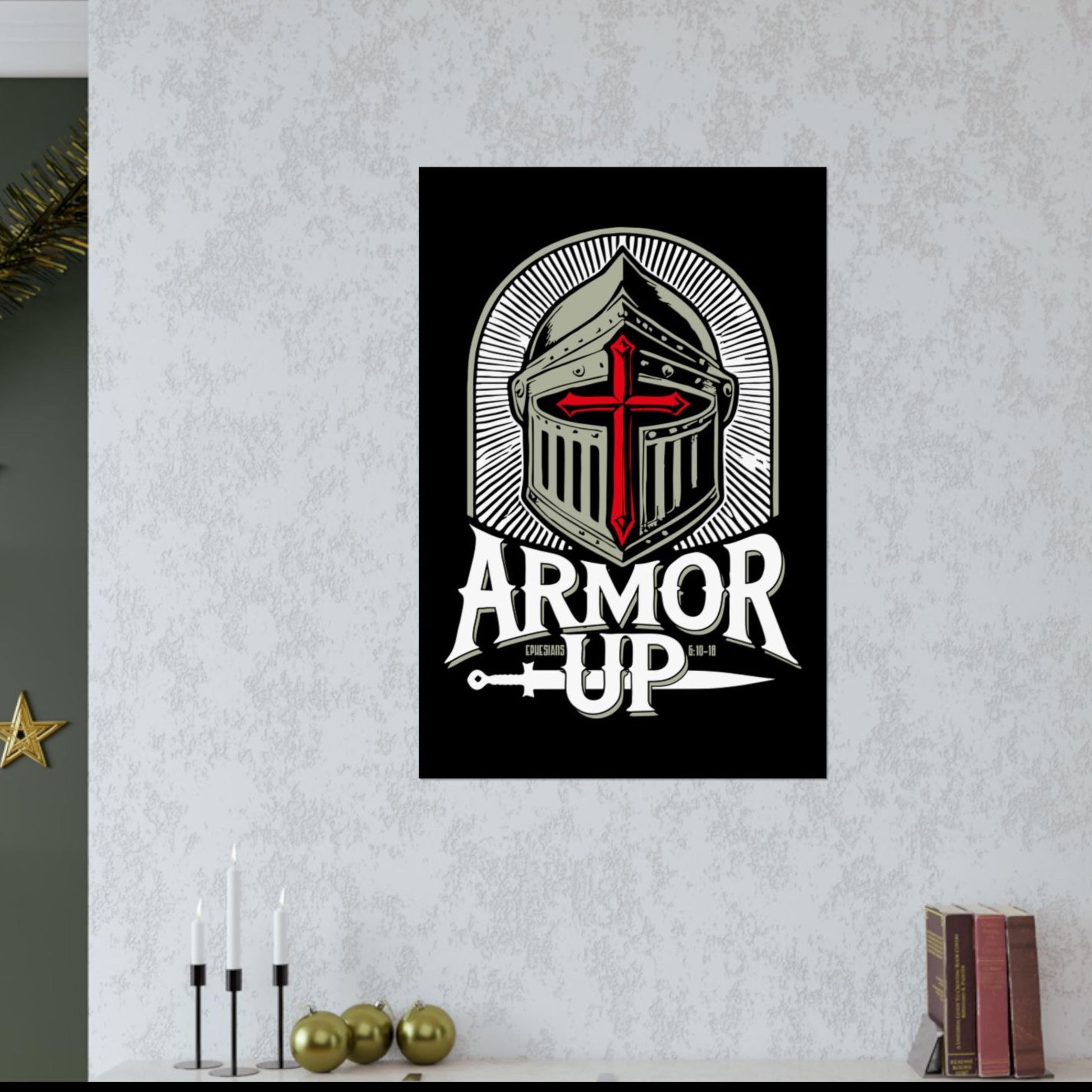 Armor Up Ephesians 6 Christian Poster from Lewey's Merch