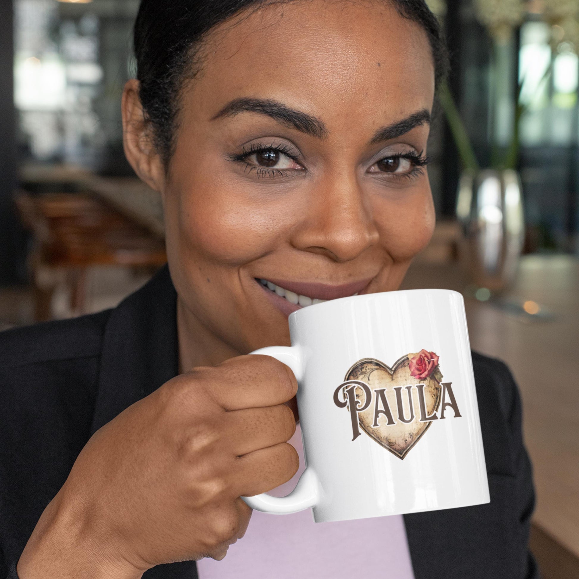 Personalized Initial and Name Coffee Mug from Lewey's Merch