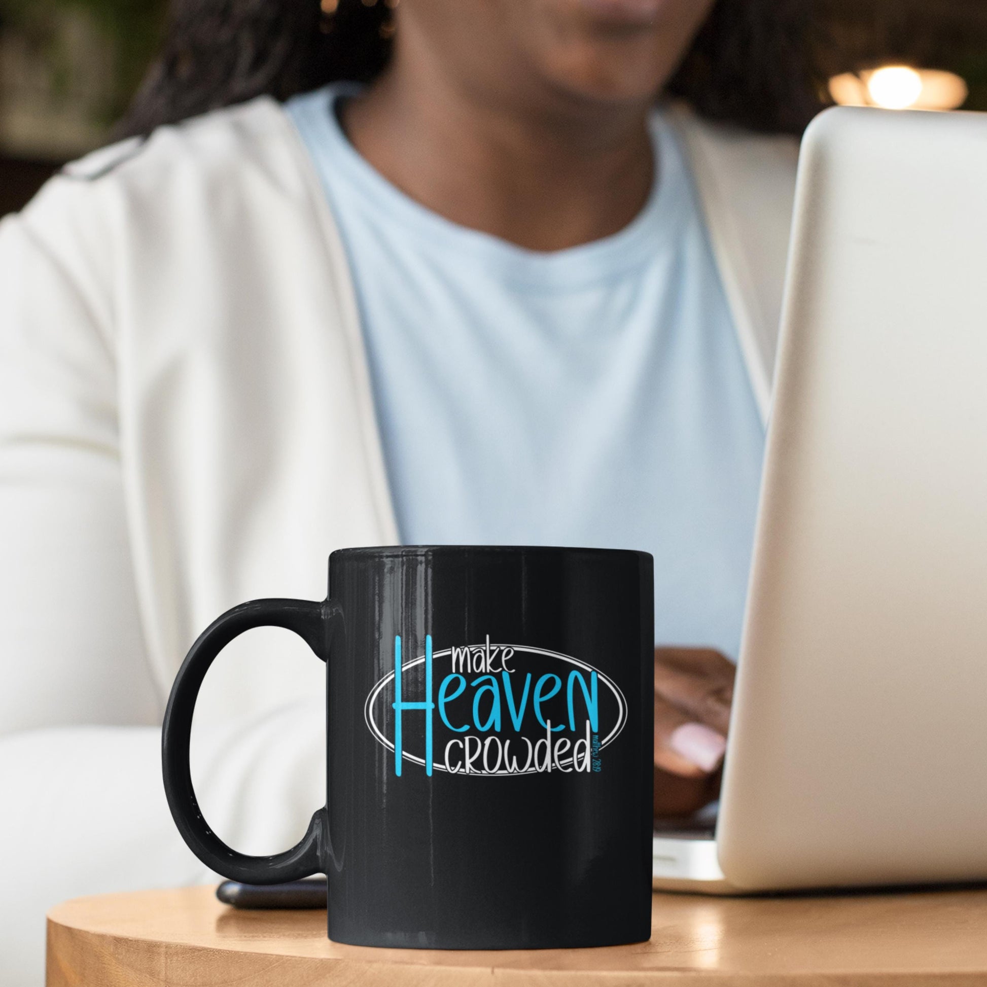 Make Heaven Crowded Christian Coffee Mug from Lewey's Merch
