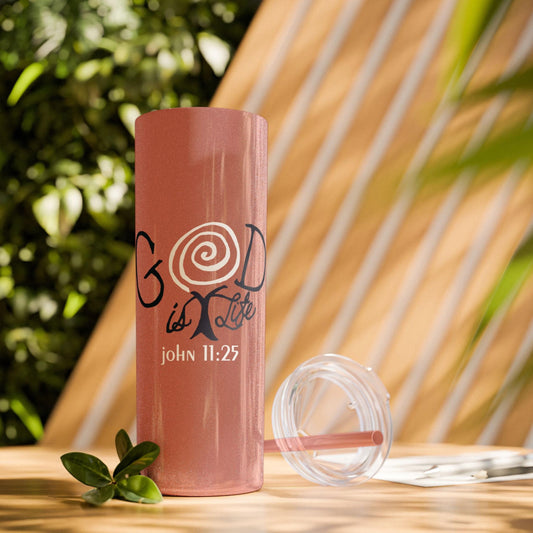 Inspirational Christian 20oz Skinny Tumbler from Lewey's Merch