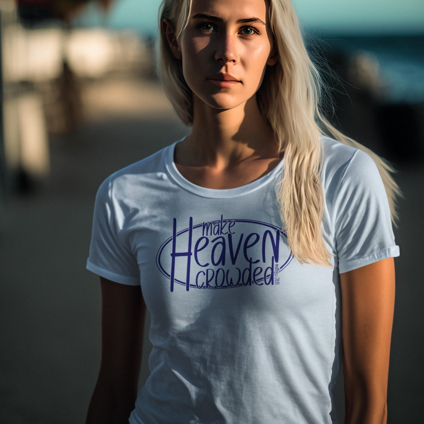 Make Heaven Crowded Comfort Colors Christian T-Shirt from Lewey’s Merch