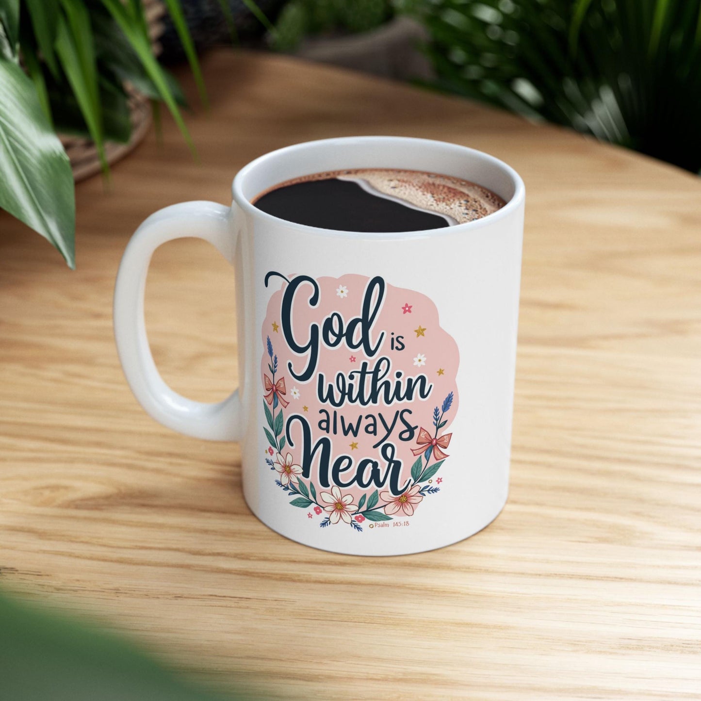 Personalized God Is Within Christian Mug from Lewey's Merch