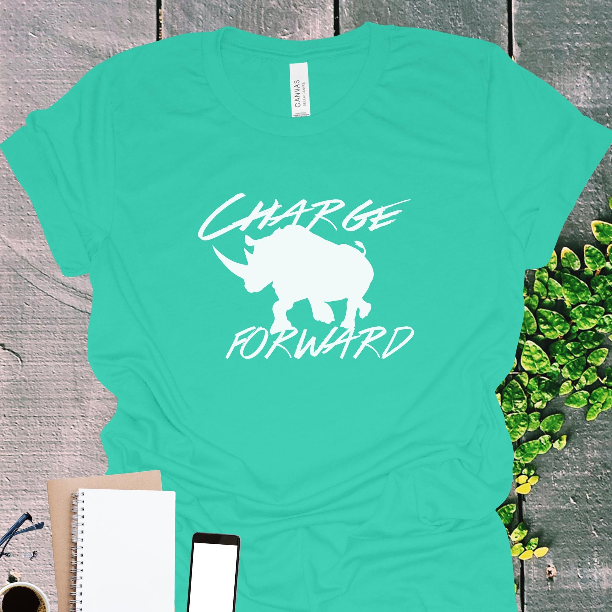 Rhino Charge Strength Graphic T-Shirt from Lewey's Merch