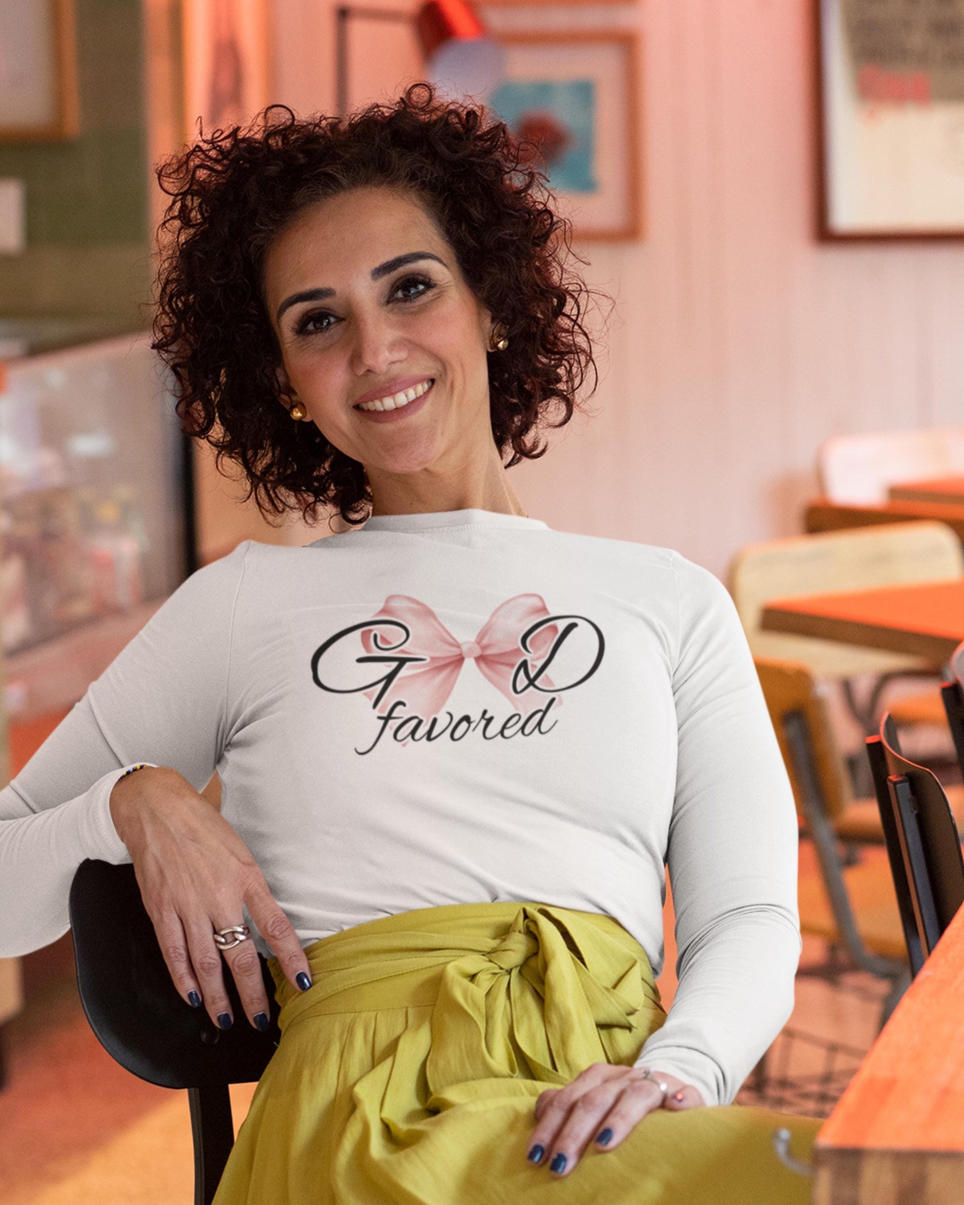 God Favored Christian long sleeve shirt from Lewey’s Merch