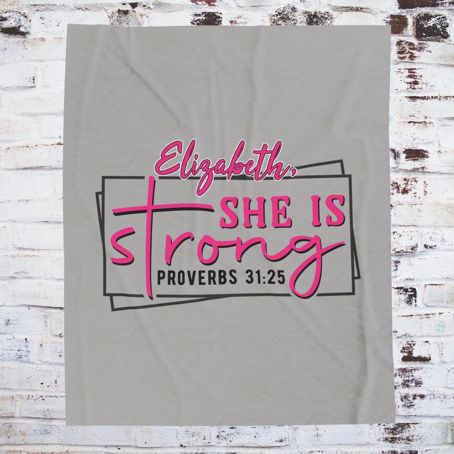 Personalized Proverbs 31 Christian Blanket from Lewey's Merch