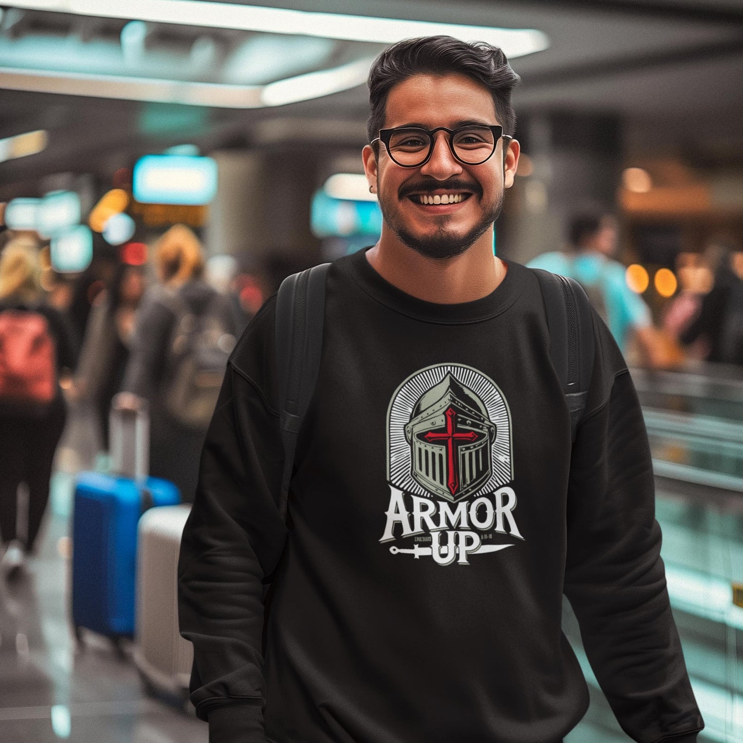 Armor Up Ephesians 6 Christian Sweatshirt from Lewey’s Merch