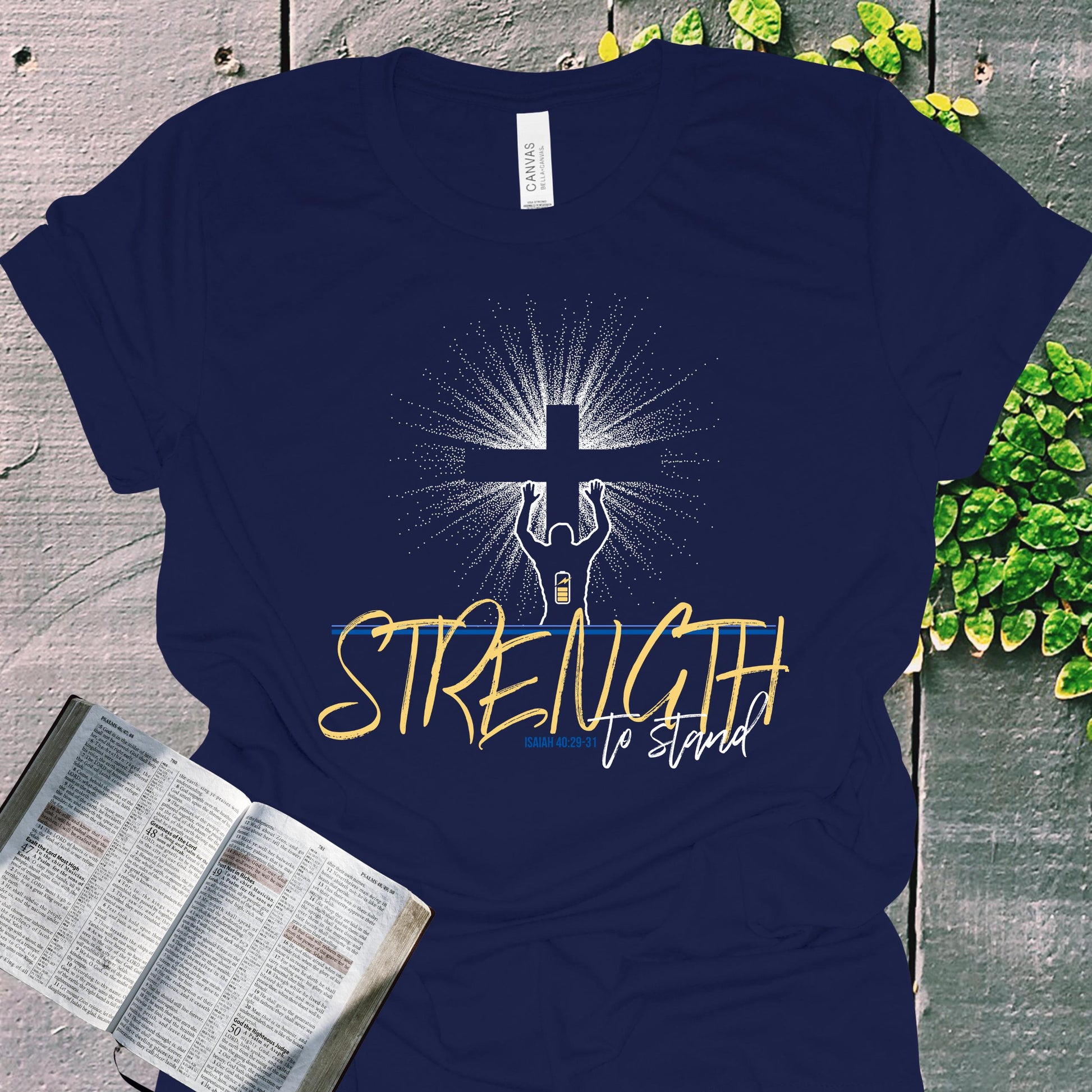 Renew Your Strength Isaiah 40 Christian Tee from Lewey’s Merch