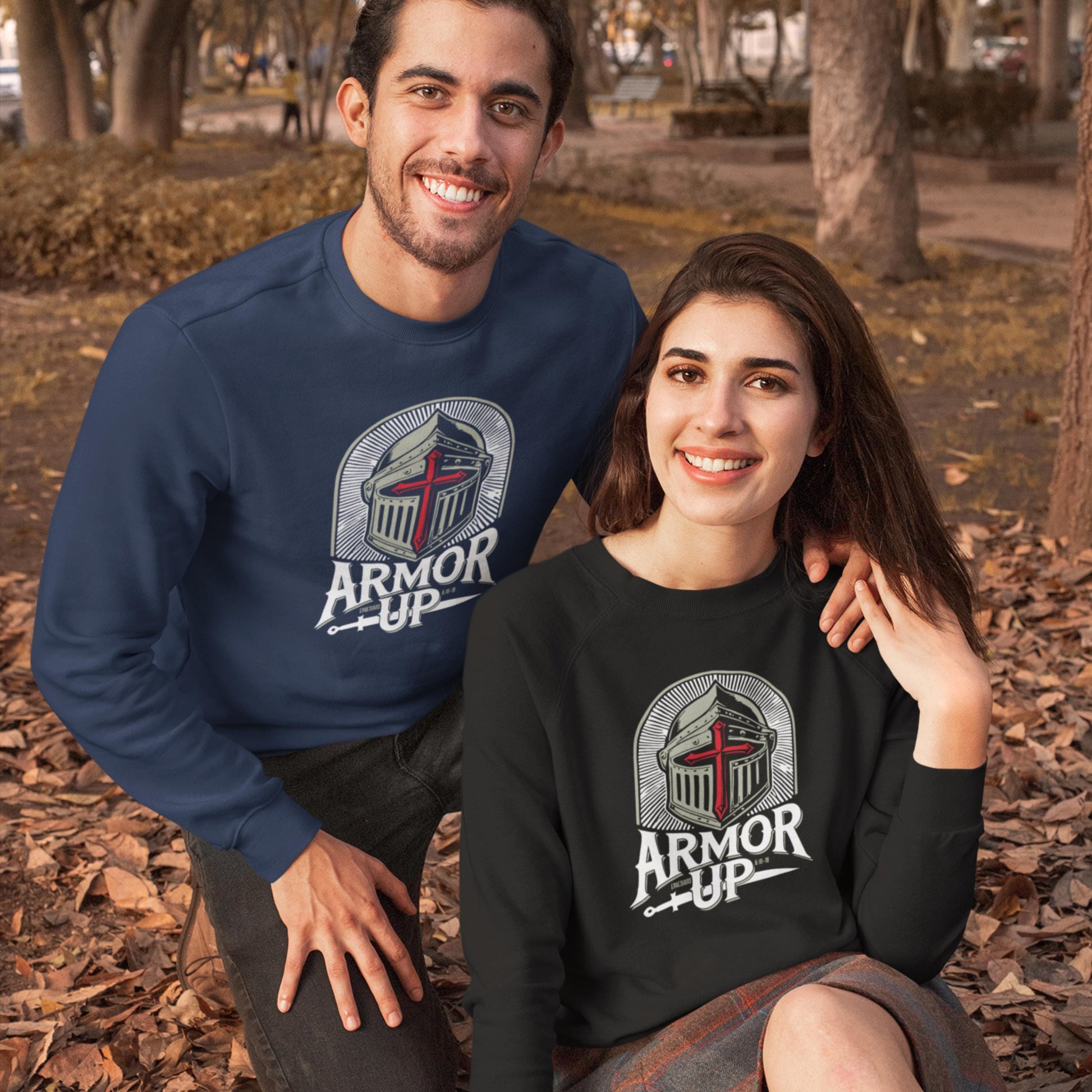 Armor Up Ephesians 6 Christian Sweatshirt from Lewey’s Merch