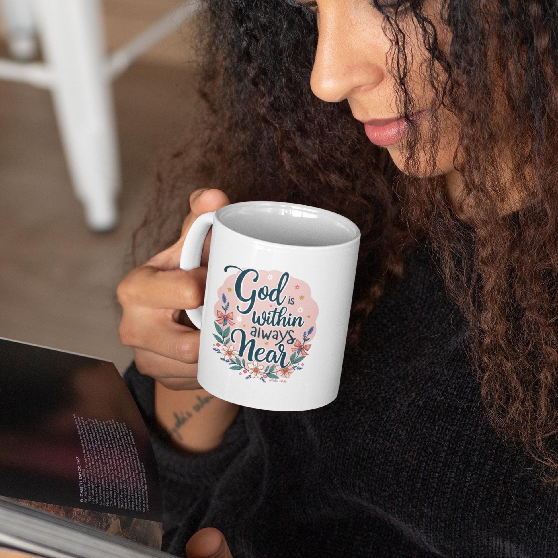 Personalized God Is Within Christian Mug from Lewey's Merch