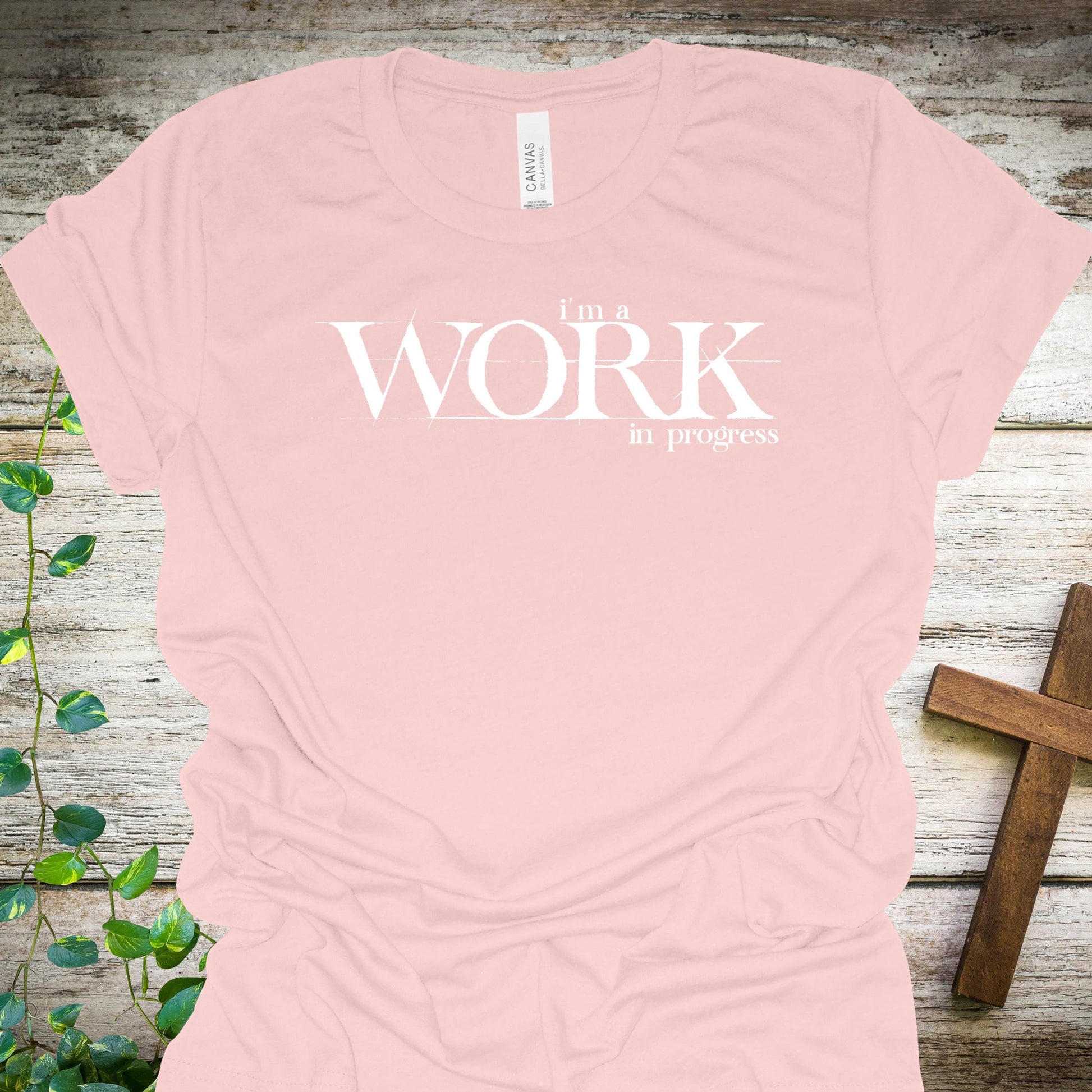 Work in Progress Christian T-Shirt from Lewey’s Merch
