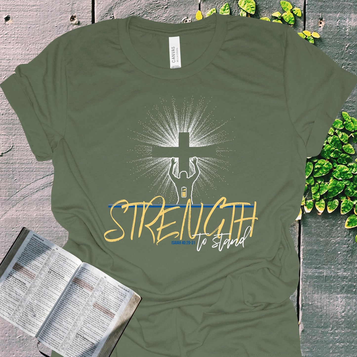 Renew Your Strength Isaiah 40 Christian Tee from Lewey’s Merch