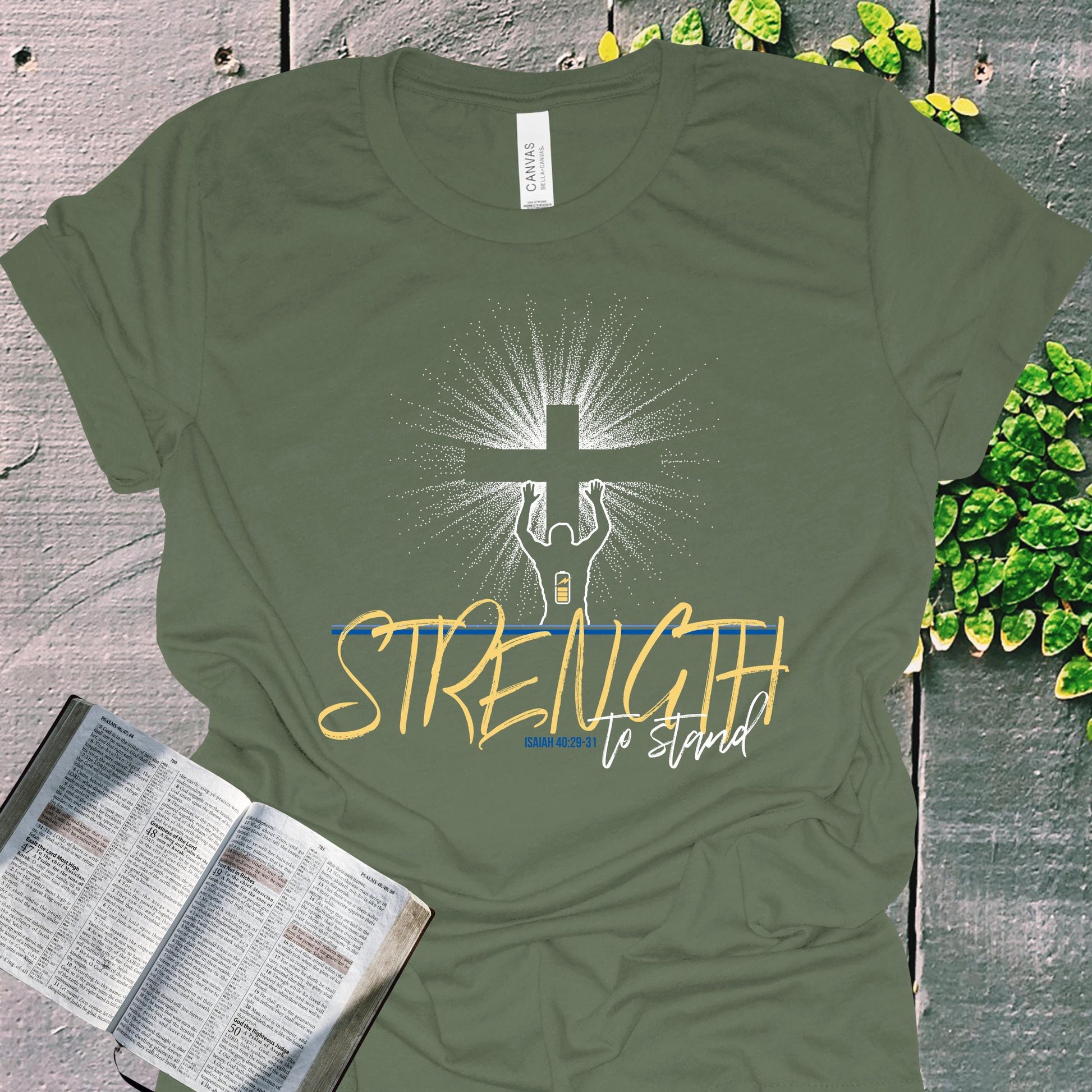 Renew Your Strength Isaiah 40 Christian Tee from Lewey’s Merch