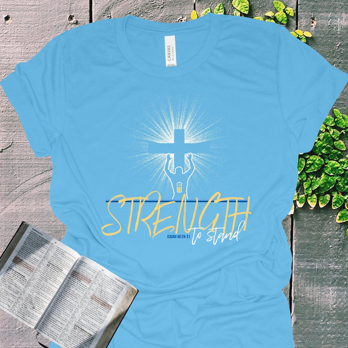 Renew Your Strength Isaiah 40 Christian Tee from Lewey’s Merch